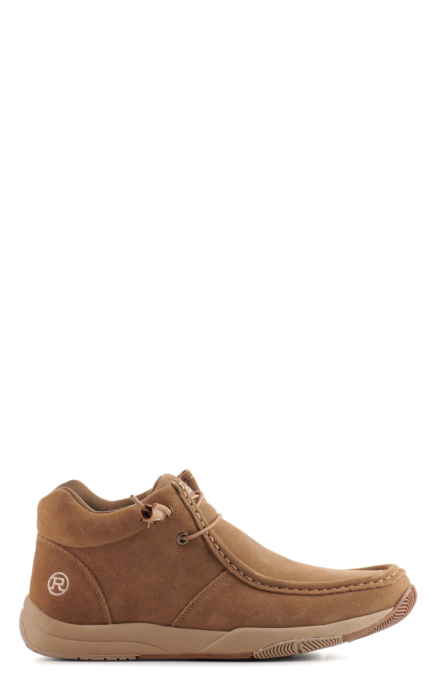 Roper Men's Clearcut Tan Suede Moc Toe Casual Shoes - Image 2