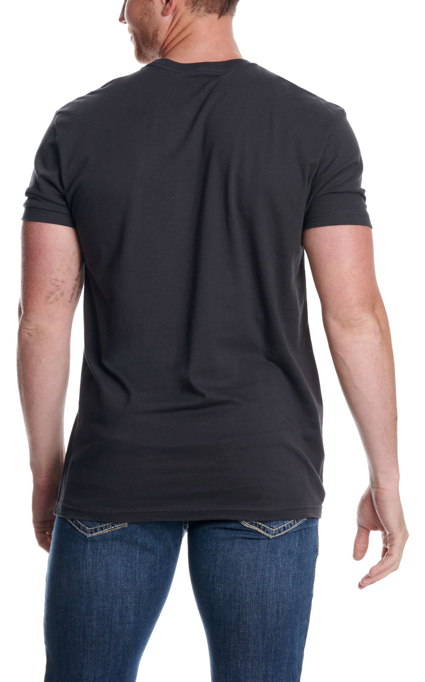 Rodeo Time Dale Brisby  Men's Yanc Heather Black Graphic T-Shirt - Image 1