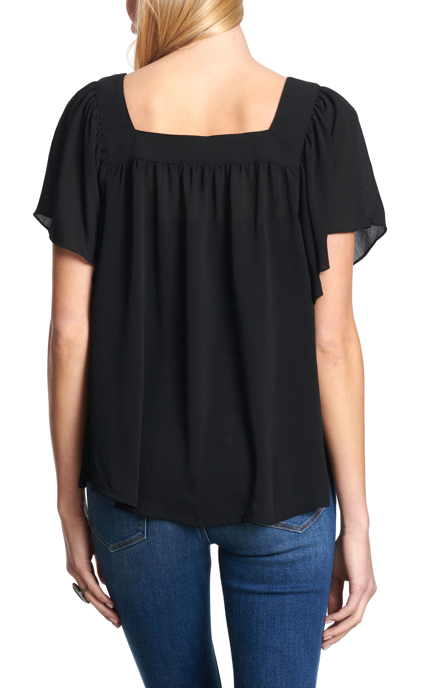 Cowgirl Hardware Women's Black Aztec Embroidered Top - Image 1