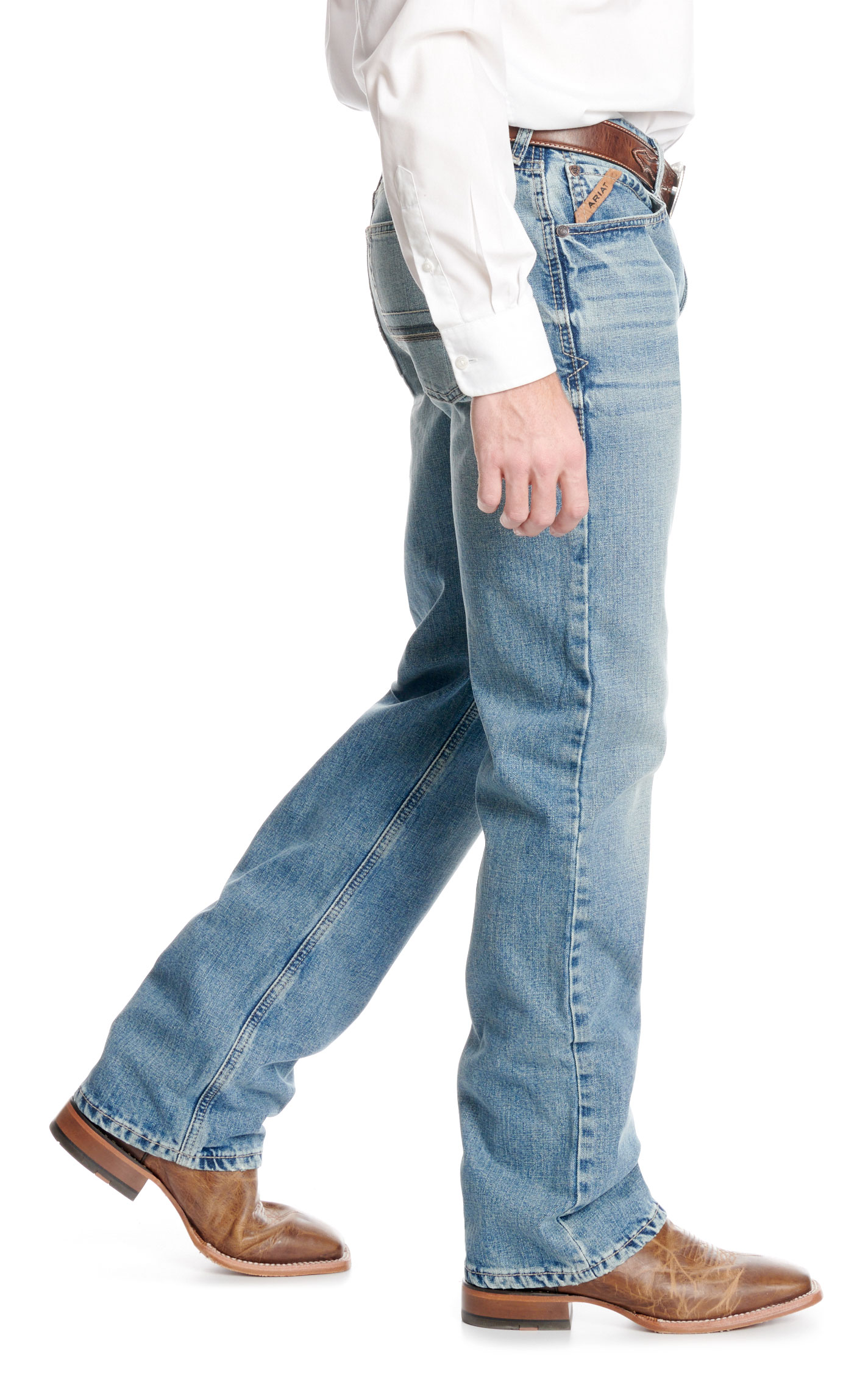 Ariat Men's M5 Dayne Shasta Light Wash Straight Jeans - Image 1
