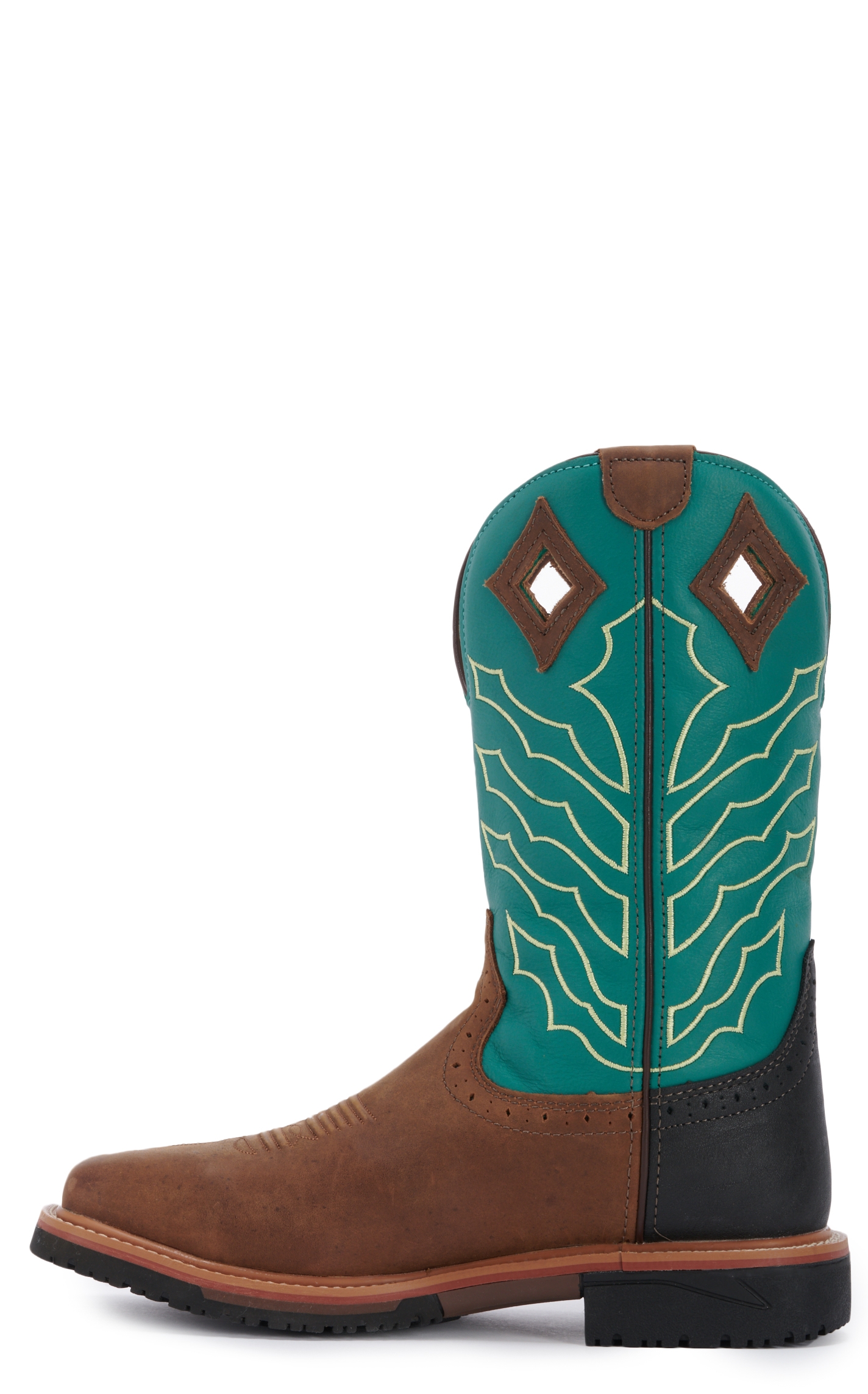 Justin Men's Hybrid Derrickman Waterproof Square Steel Toe Work Boots - Image 1