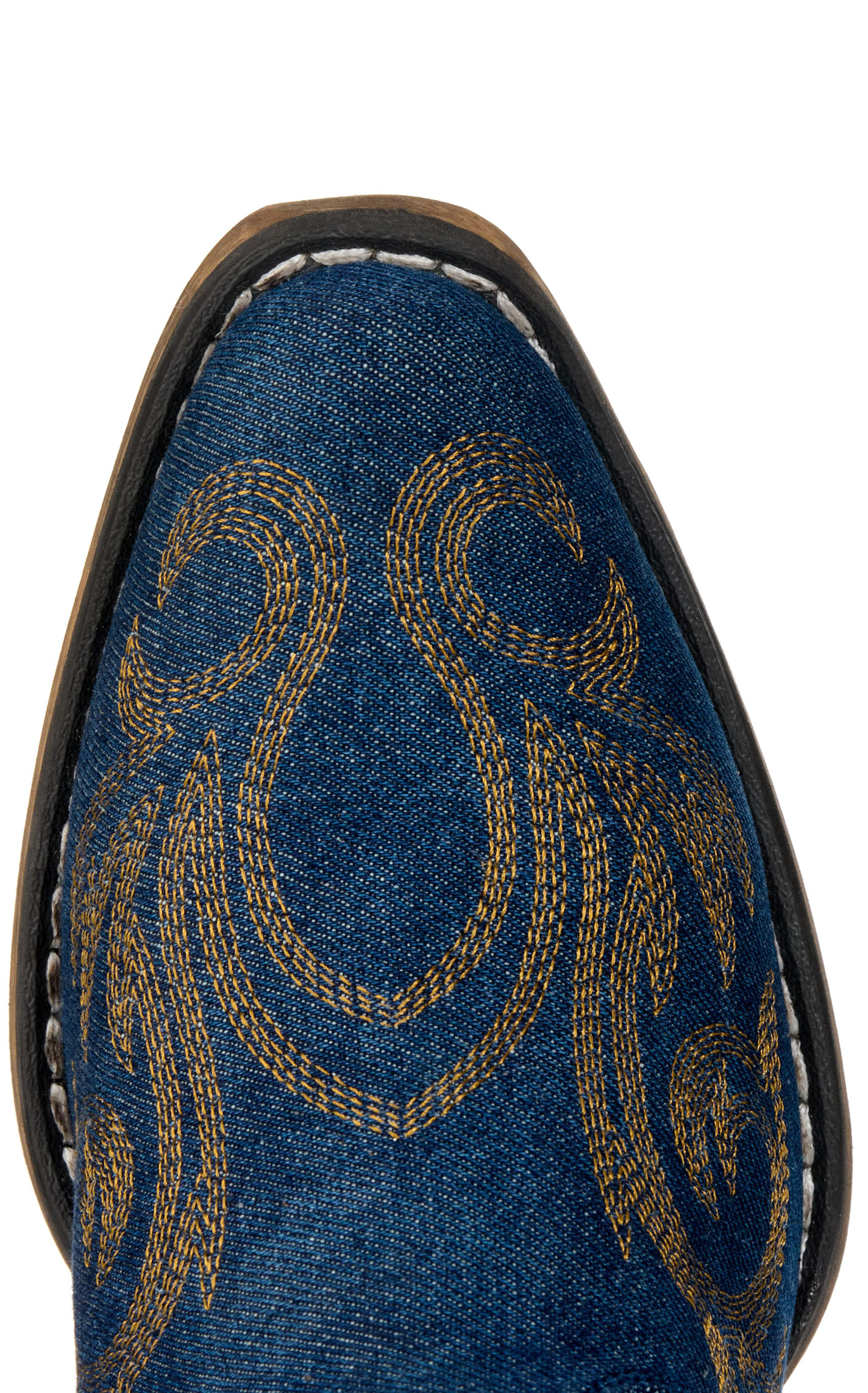 Roper Women's Riley Denim Snip Toe Cowboy Boots - Image 1