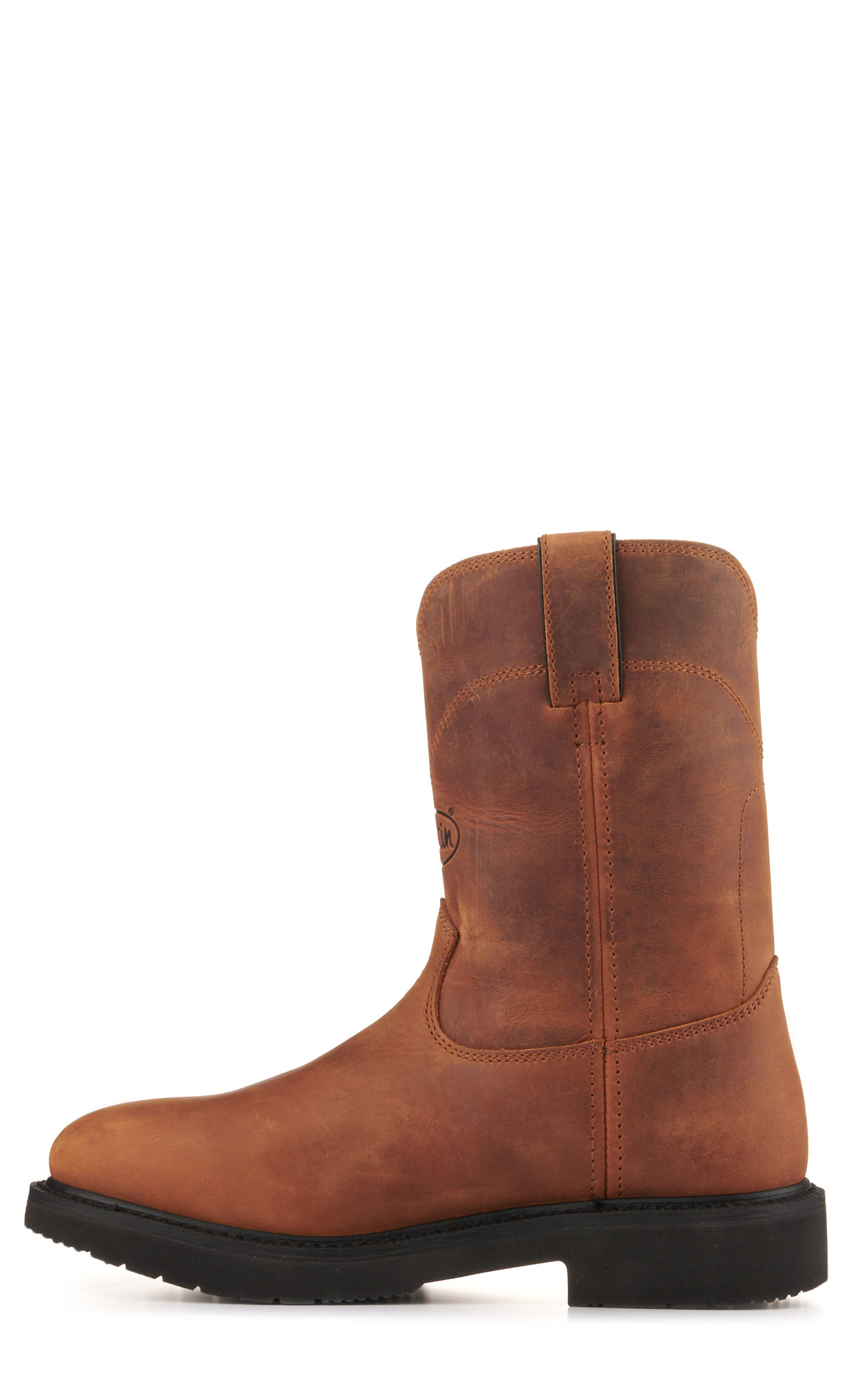 Justin Men's Round Up Aged Brown Soft Round Toe Work Boots - Image 1