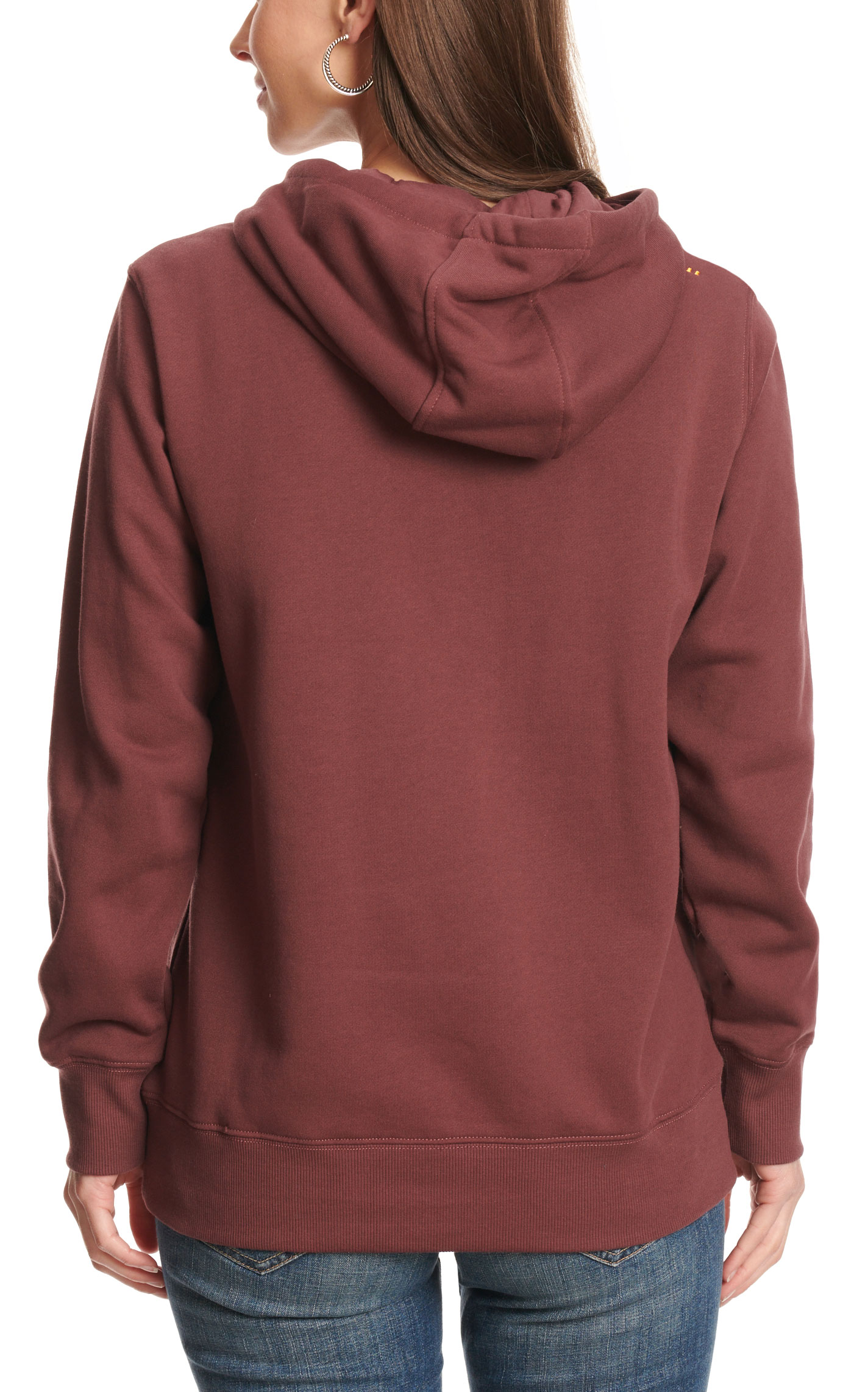 Ariat Women's Rebar Burgundy Skill Set 1/3 Zip Work Hoodie - Image 1