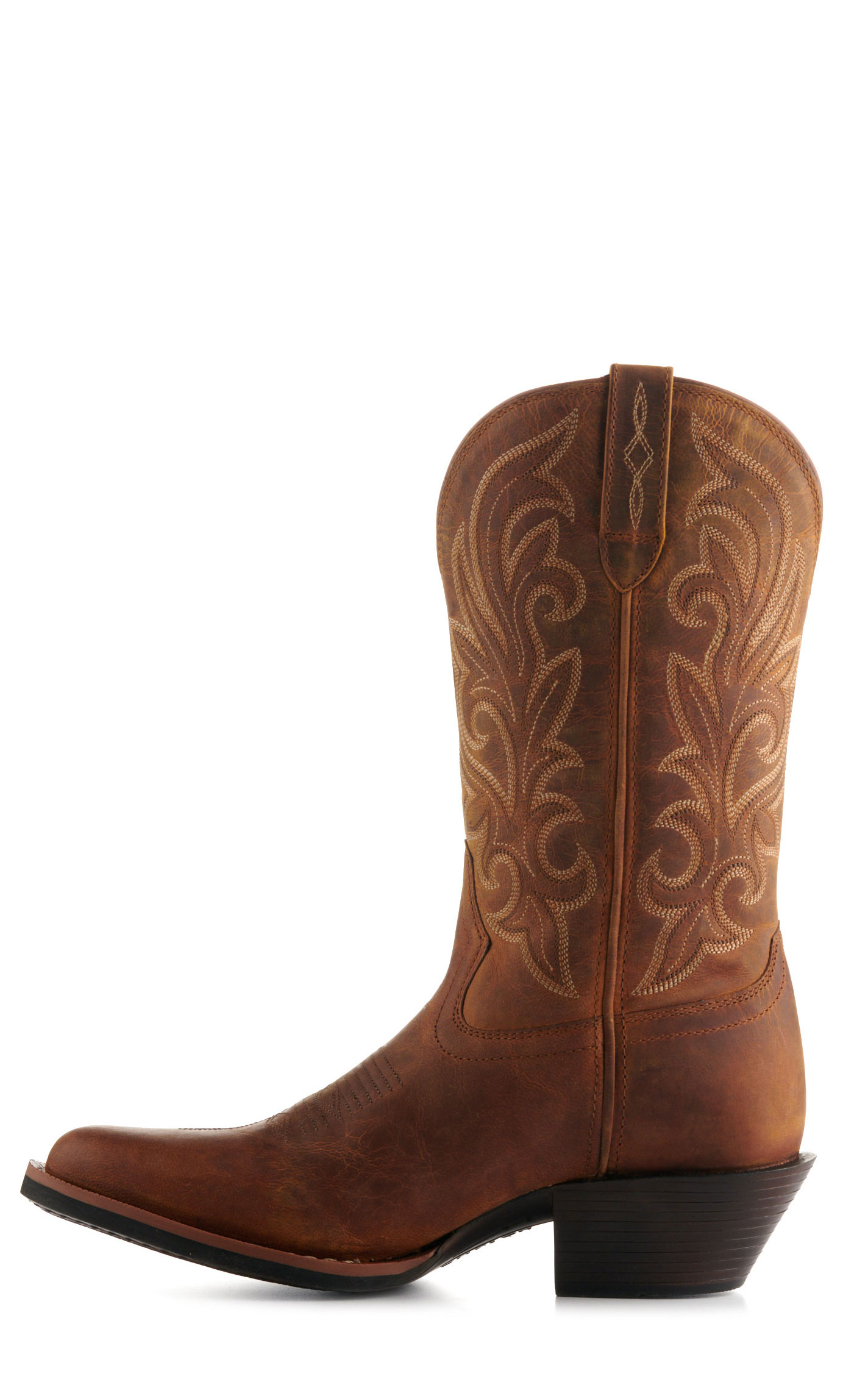 Durango Women’s Caramel Shyloh Leather Round Toe Cowboy Boots - Image 1