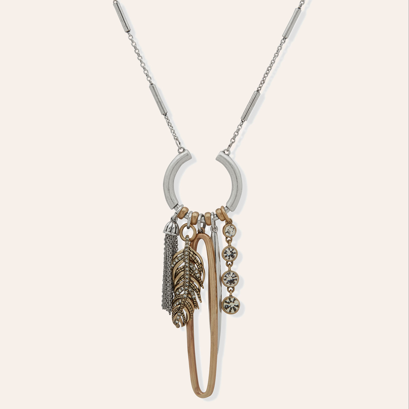 Lainey Wilson Two Tone Mixed Charms Necklace - Image 1