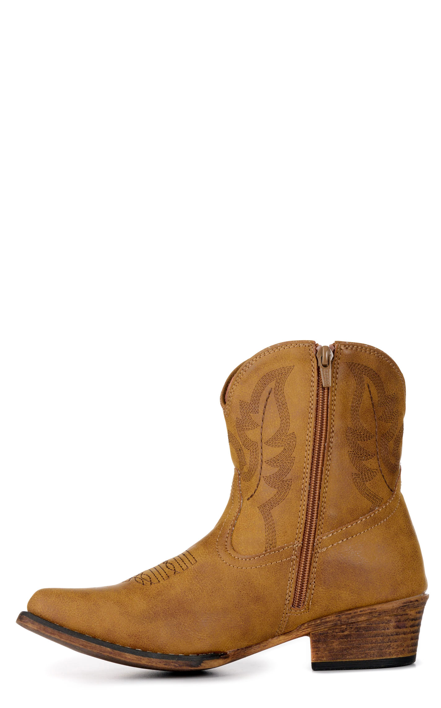 Roper Women's Shay Tan Faux Leather Snip Toe Booties - Image 1