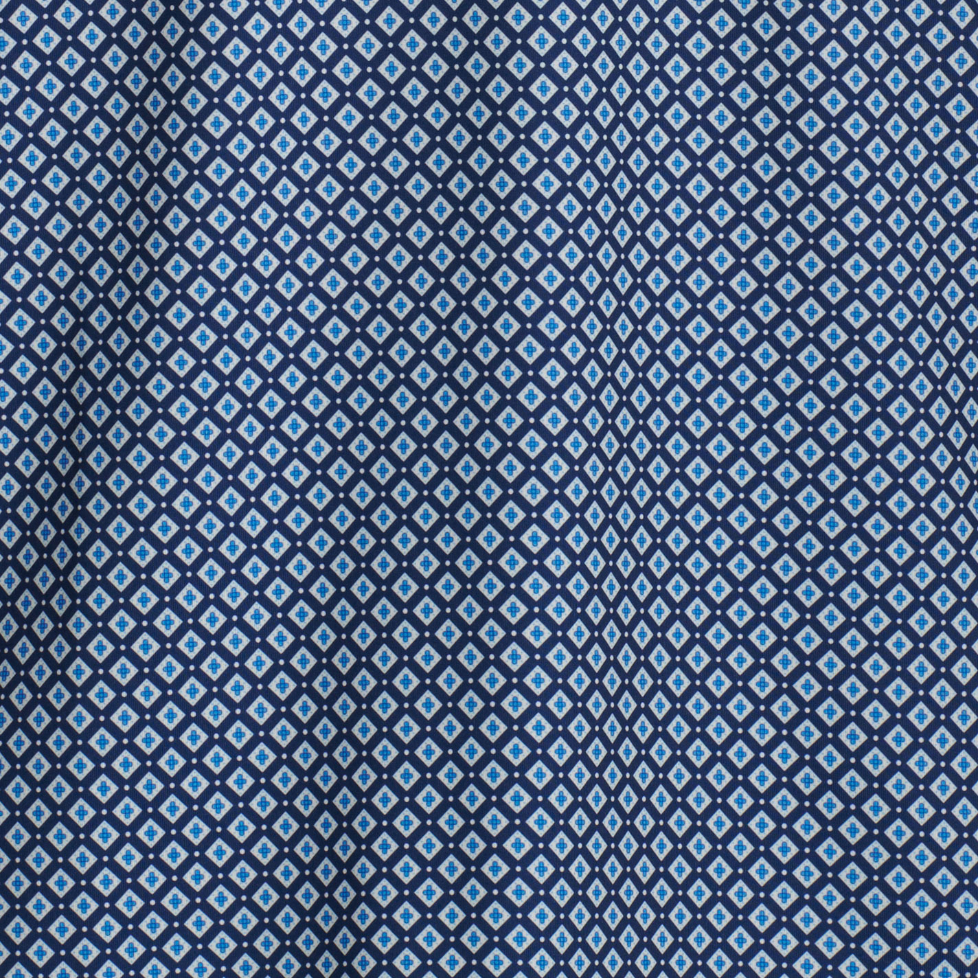 Rafter C Men’s May Navy Geo Print Polo Shirt - Image 1