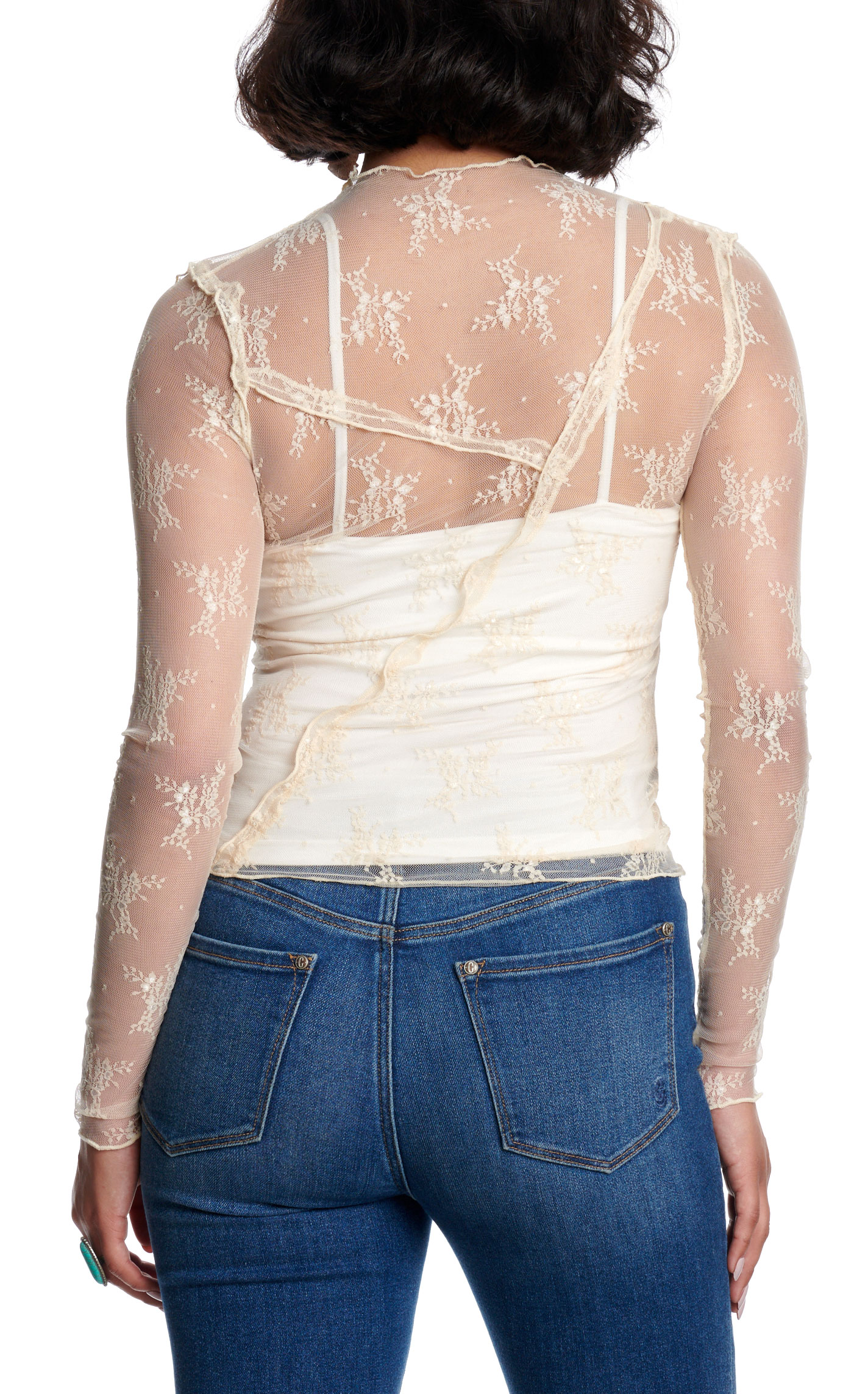 Blue B Women's Ivory Lace Top - Image 1