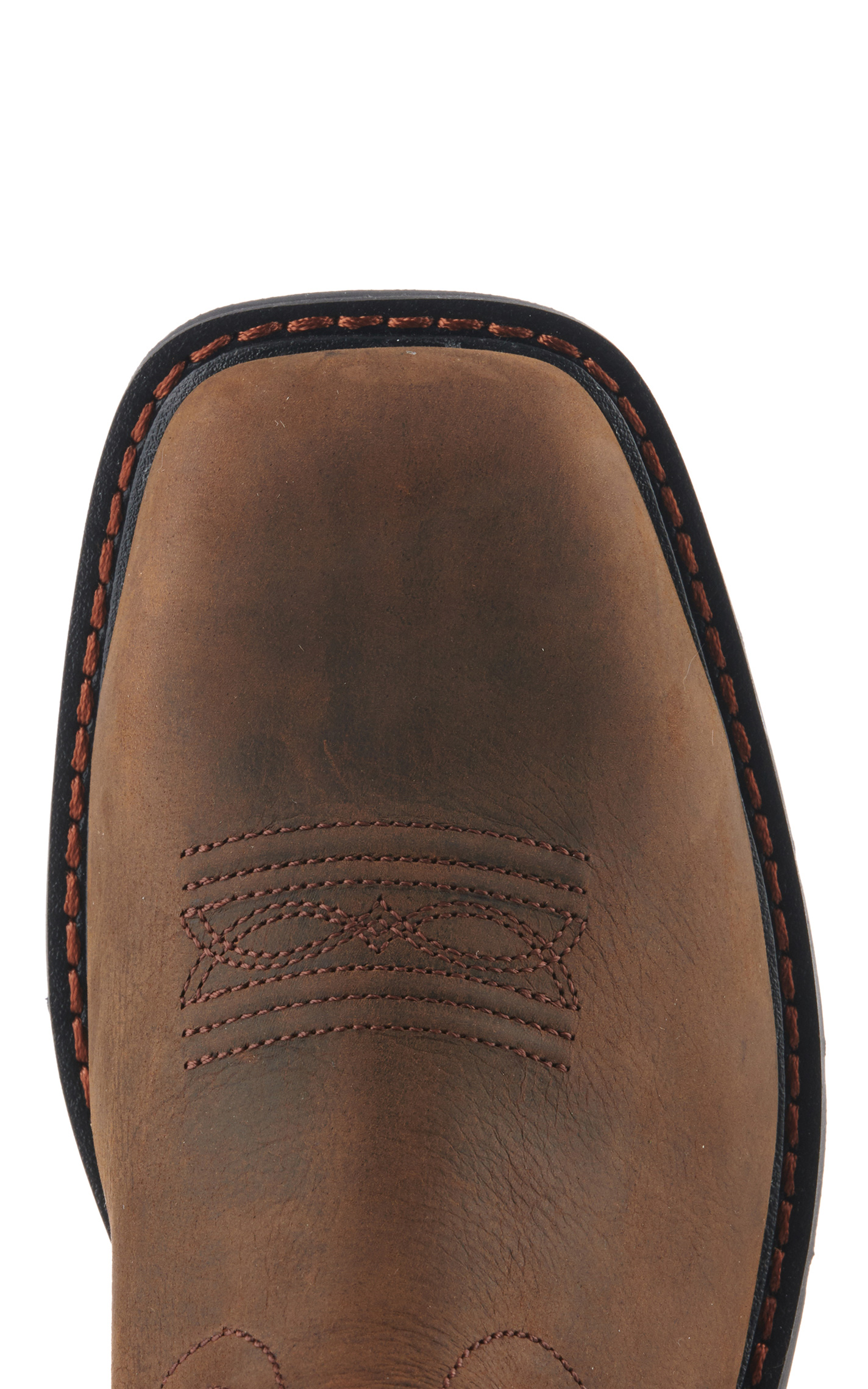 Ariat Women's Krista Dark Brown Waterproof Wide Square Steel Toe Work Boots - Image 1
