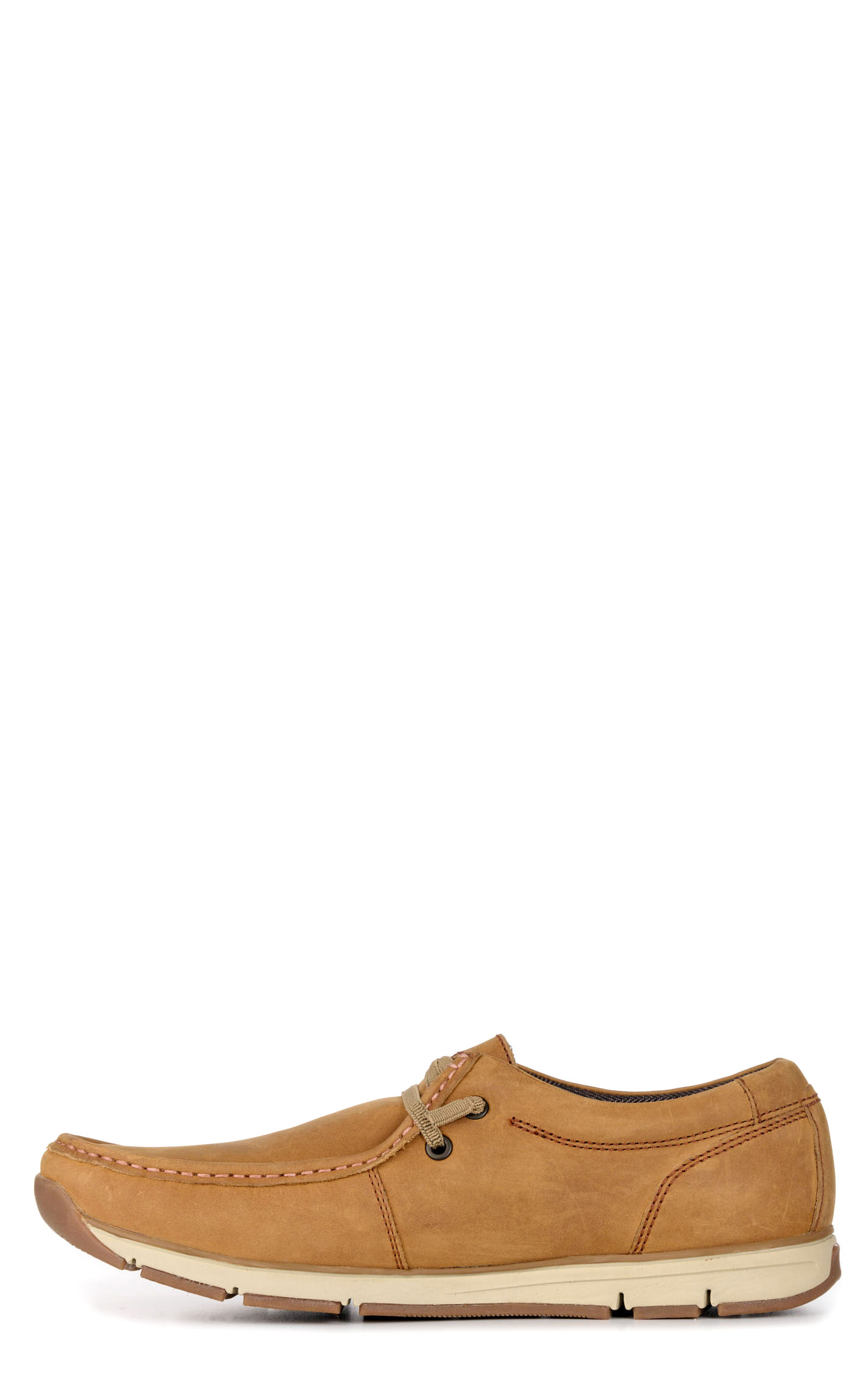 Roper Men's Lloyd Tan Oiled Leather Moc Toe Casual Shoes - Image 1