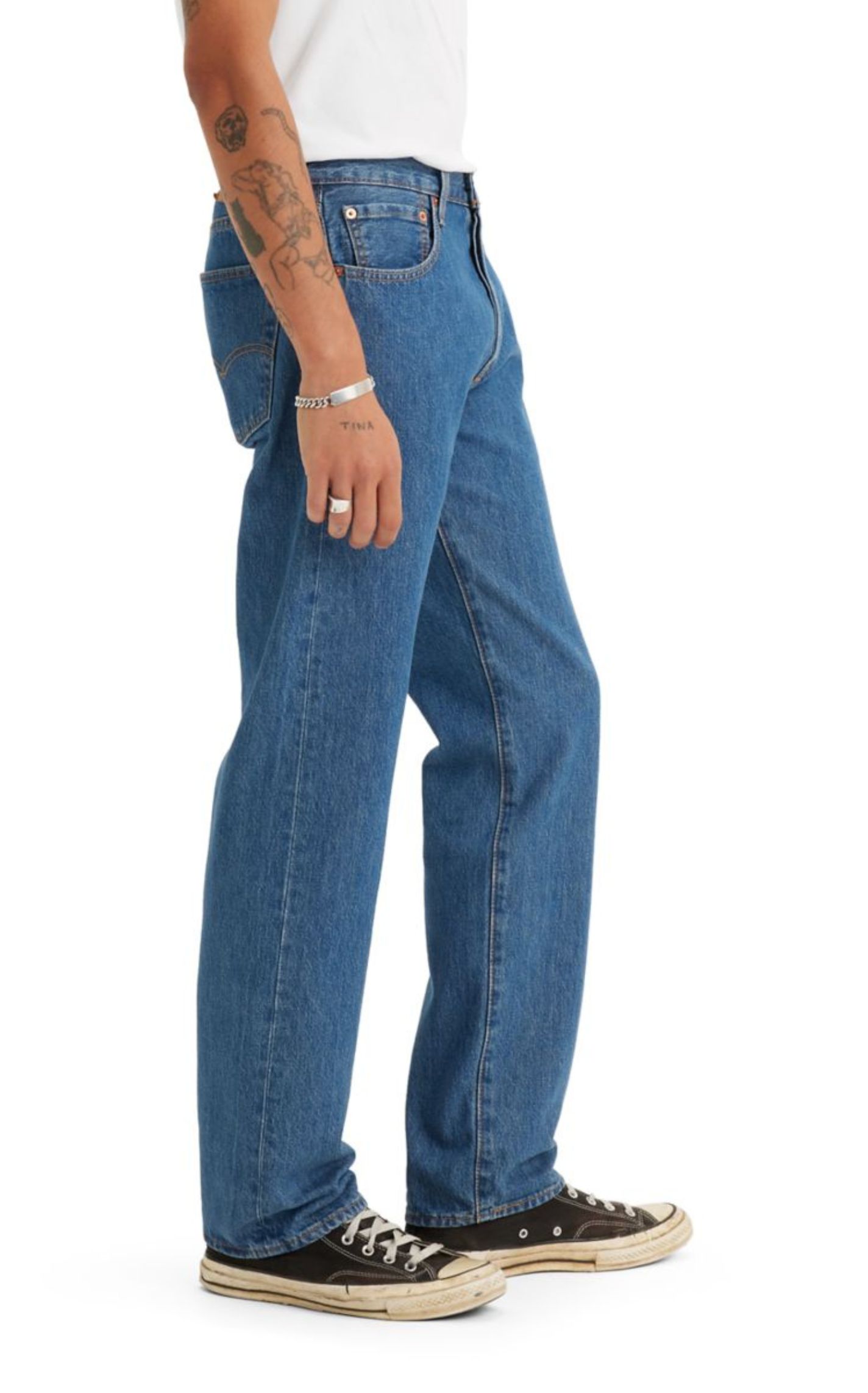 Levi's Men's 501 Original Fit Medium Stonewash Jeans - Image 2