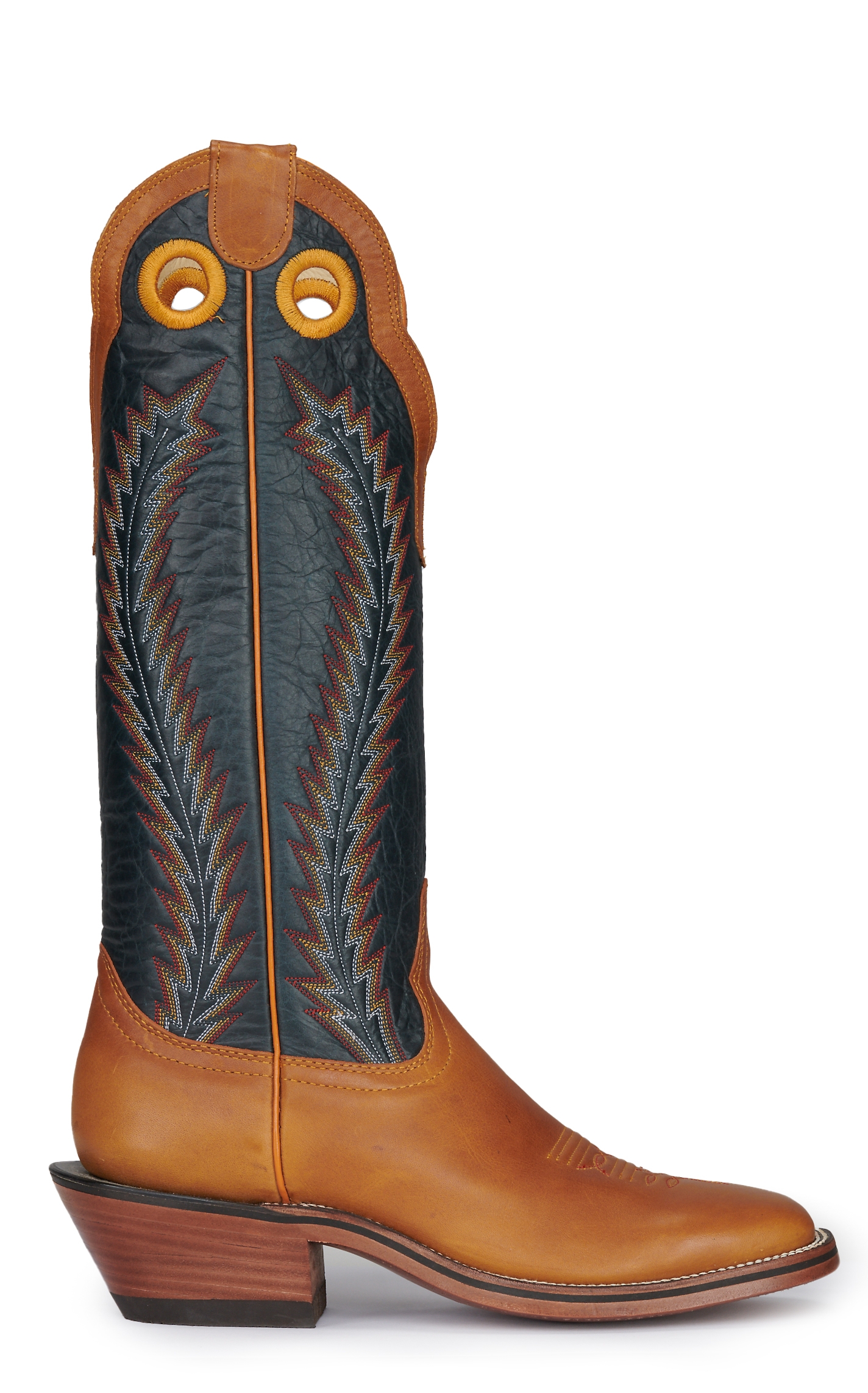 Hondo Men's Honey Crazy Horse and Navy 16\