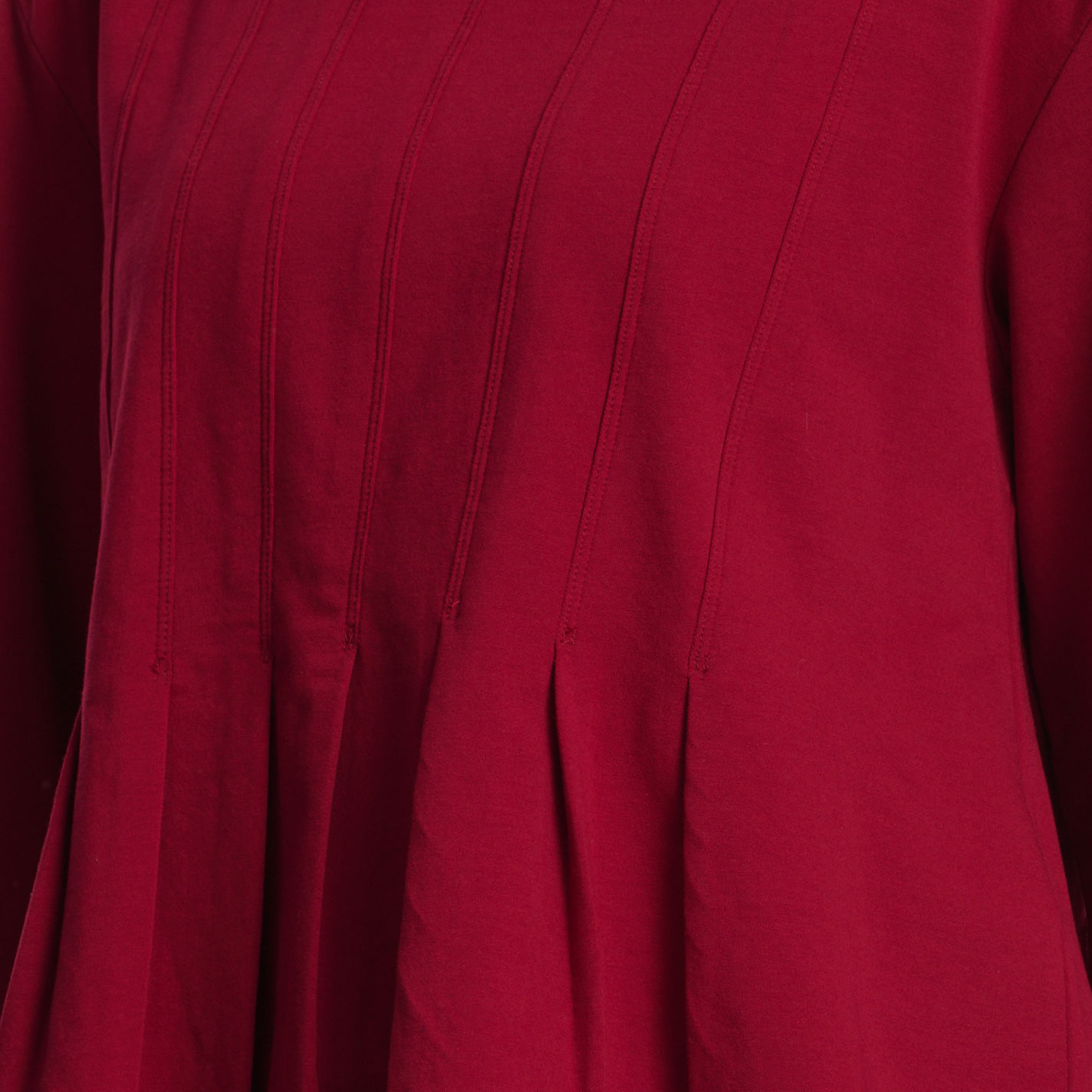 Another Love Women's Rich Red Berry Pleated Top - Image 1