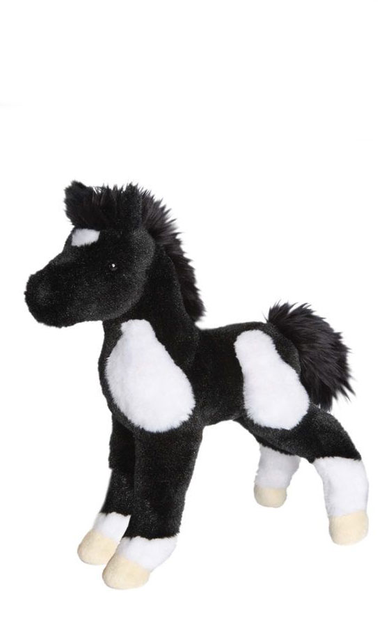 Douglas Toys Runner Black and White Paint Foal Stuffed Animal - Image 1