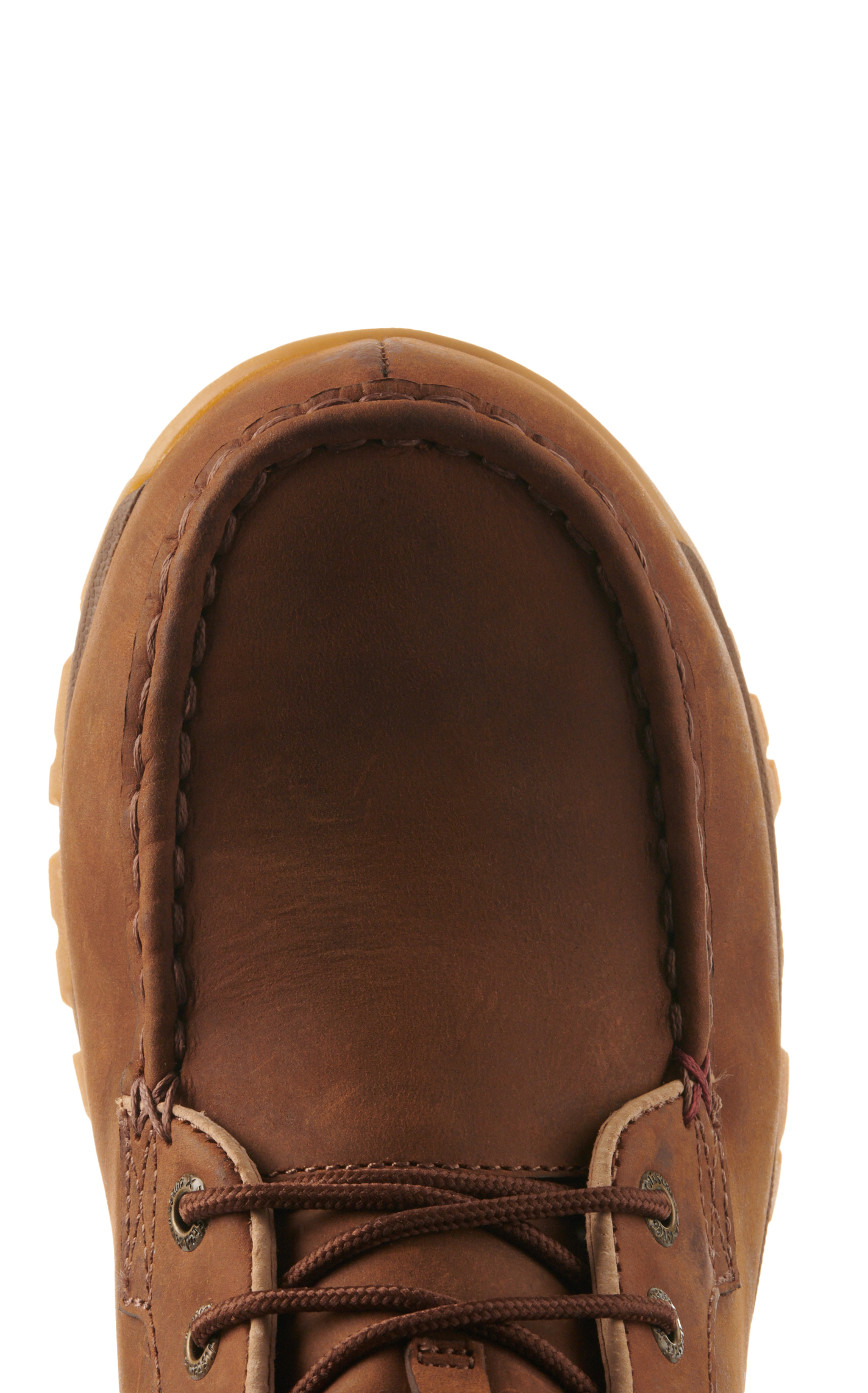 Twisted X Women's Oiled Saddle Cell Stretch Moc Steel Toe Lace Up Work Boots - Image 1