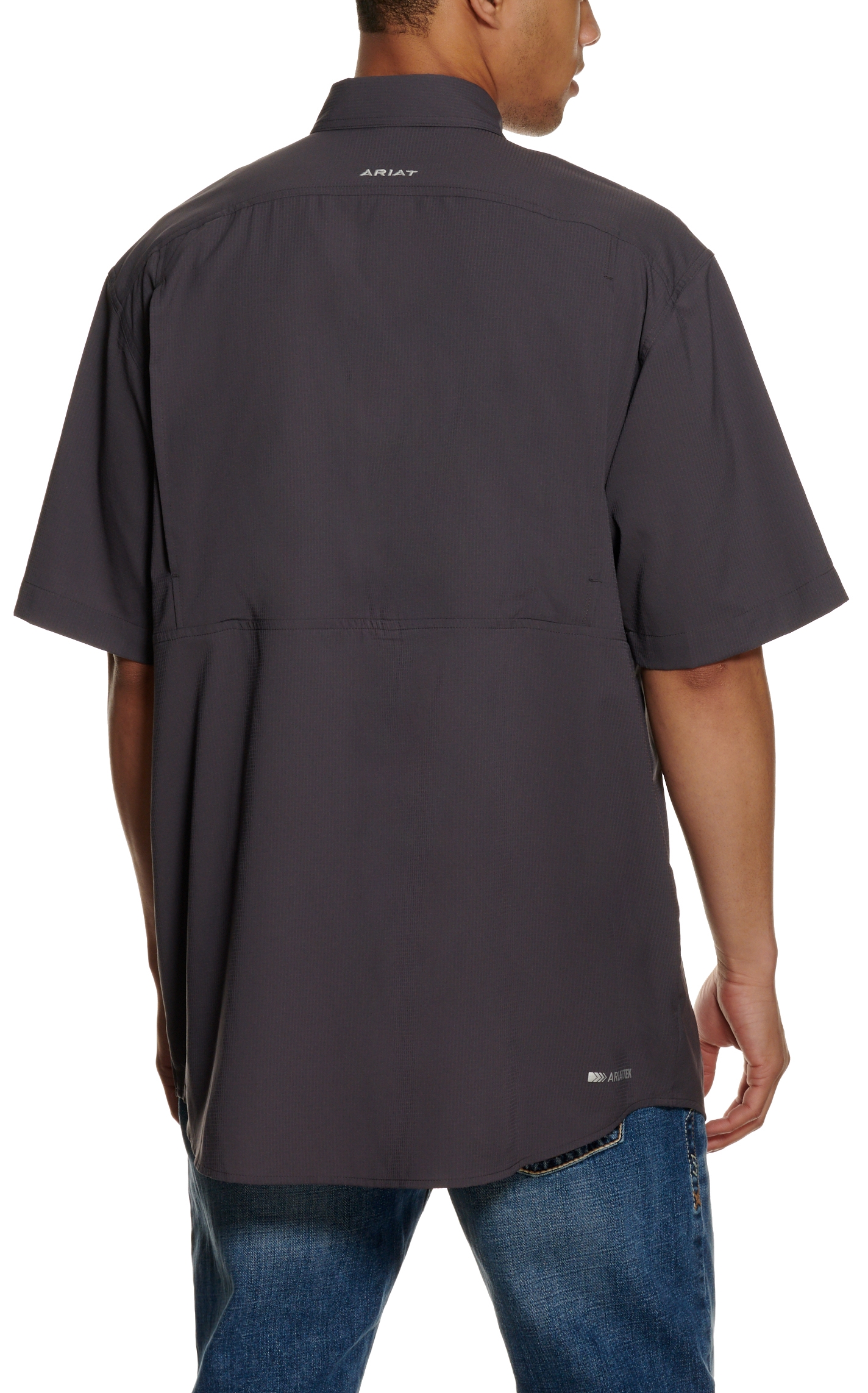 Ariat Men's VentTEK Charcoal Short Sleeve Shirt - Big & Tall - Image 1