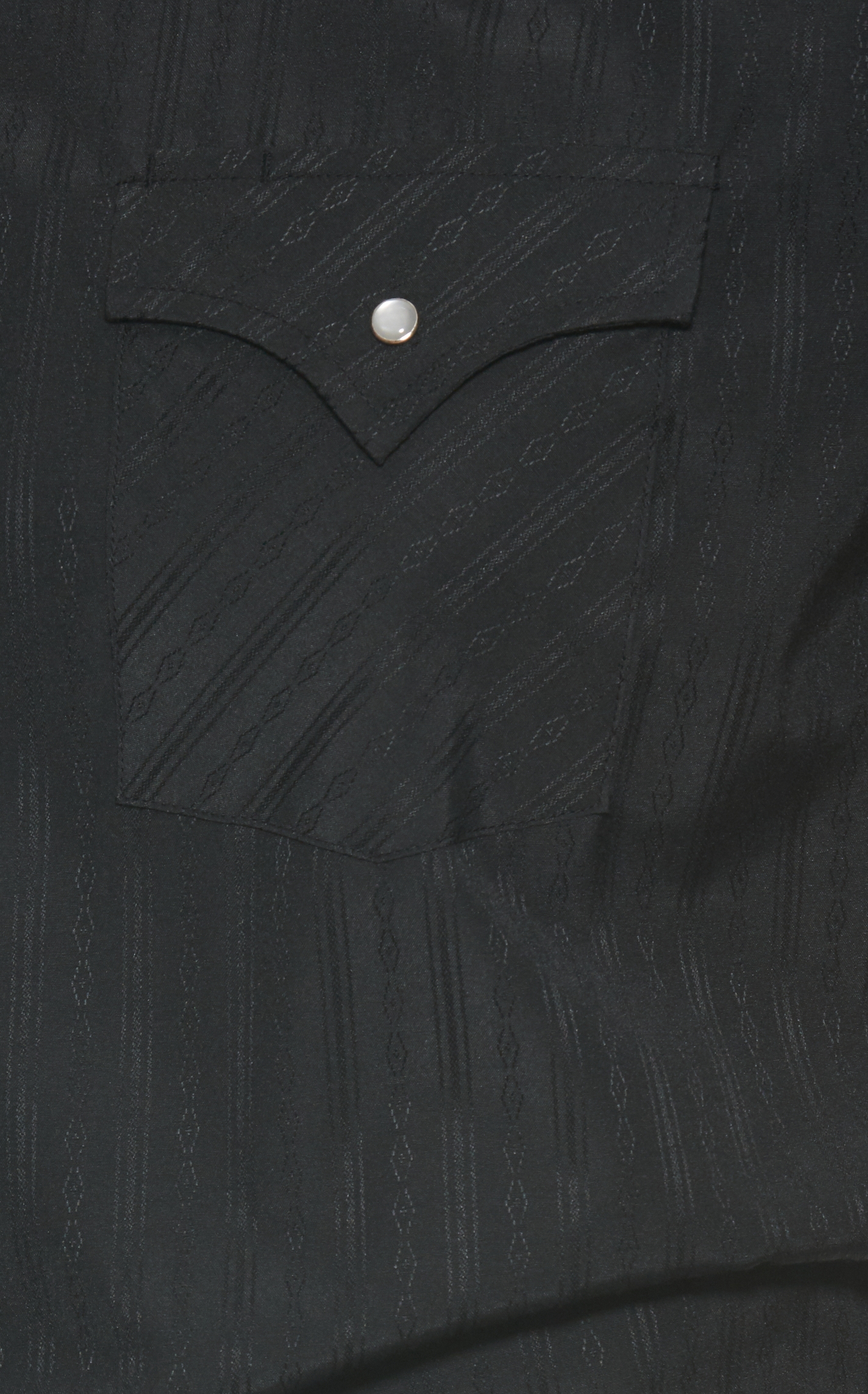 Ely Walker Men's Solid Black Long Sleeve Western Shirt - Image 1