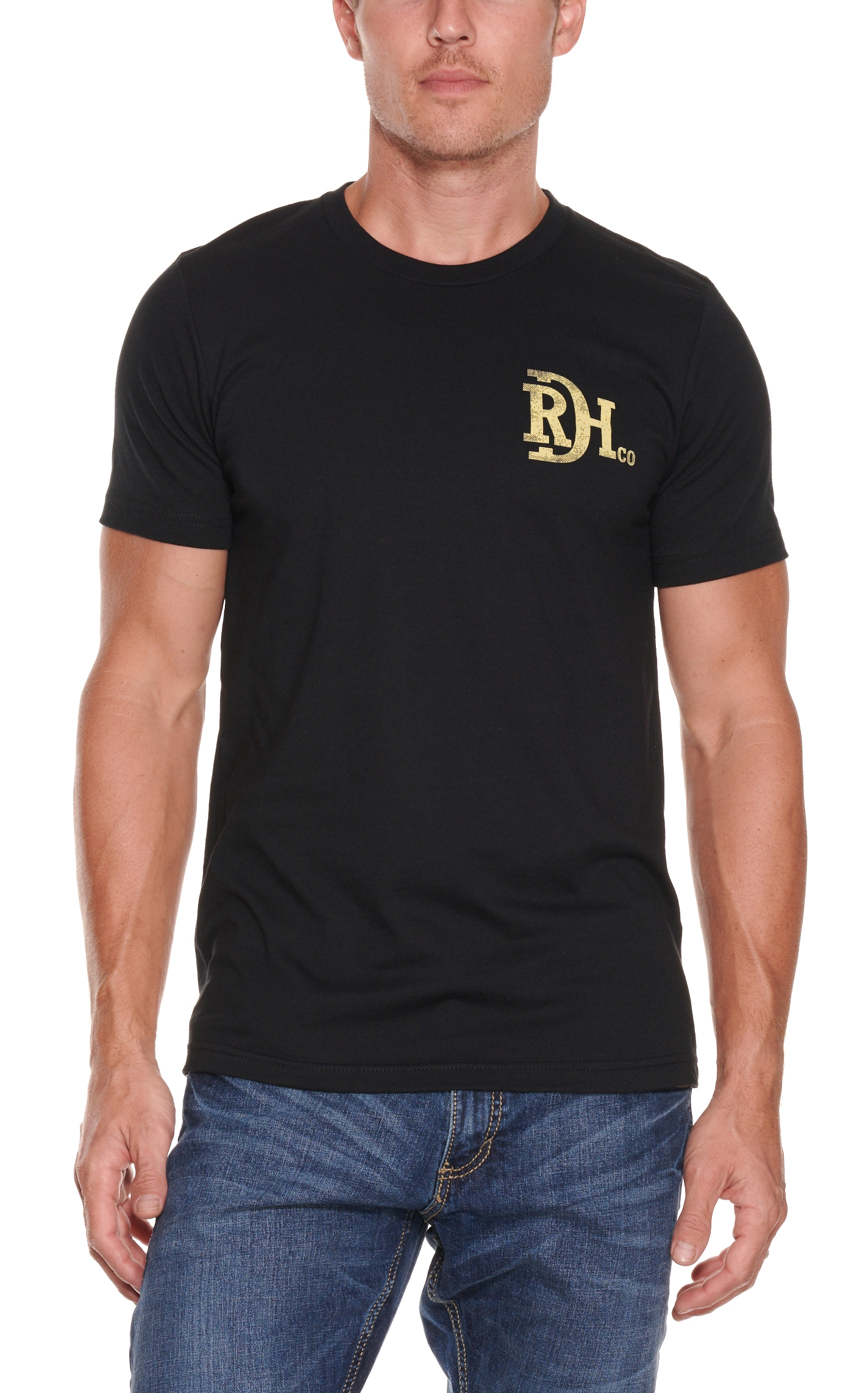 Red Dirt Hat Co. Men's Black Chupacabra Trackers Short Sleeve T-Shirt - Image 1