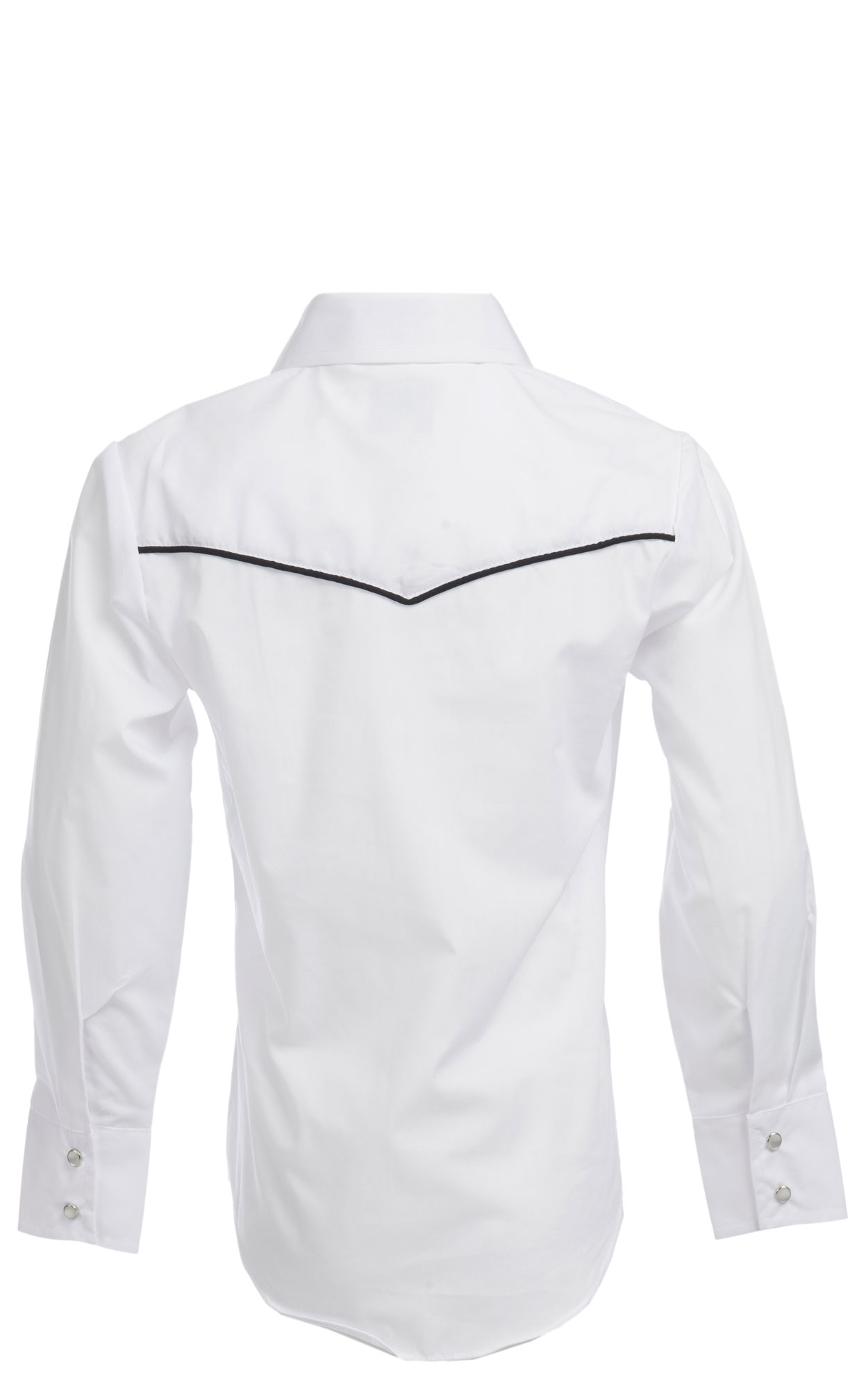 Ely Cattleman Boys' White Long Sleeve Western Shirt - Image 1