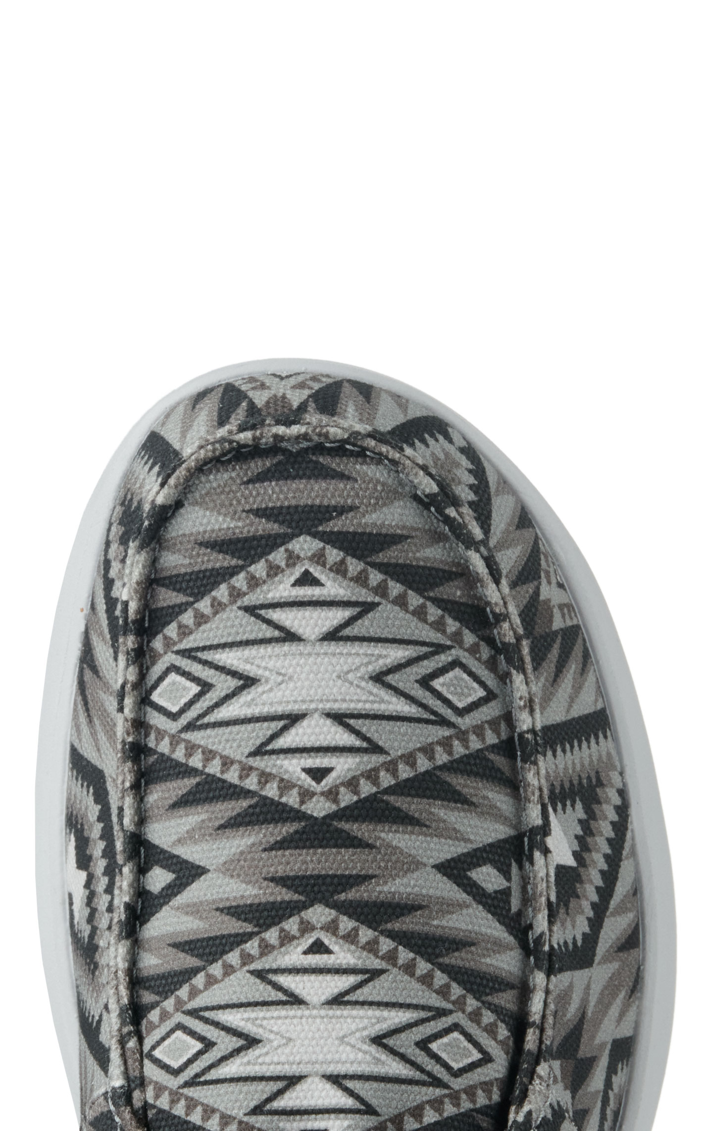 Ariat Men's Hilo Gray Aztec Print Moc Toe Lace Up Casual Shoe - Image 1