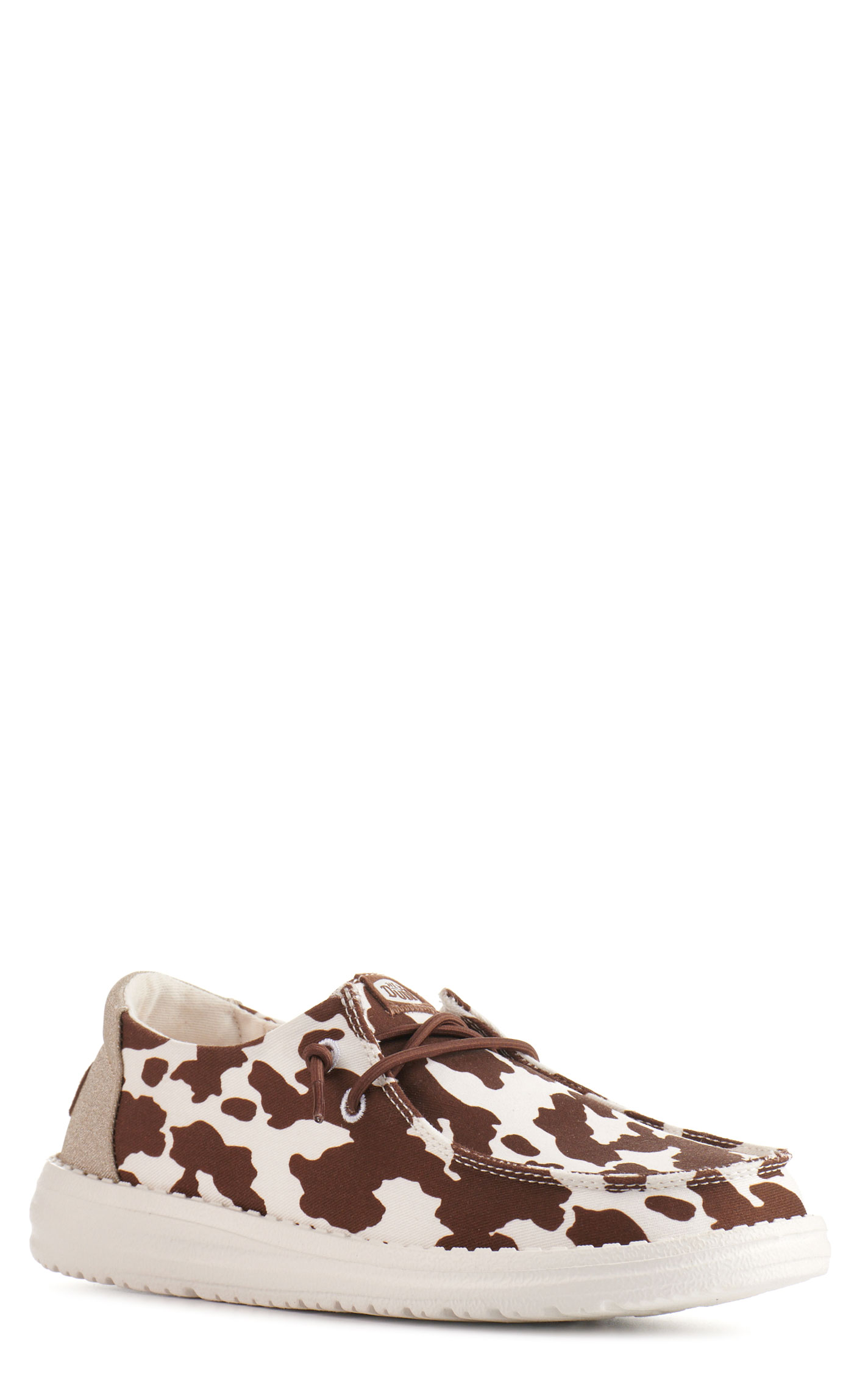 Hey Dude Women's Wendy Cowgirl Sparkle with Gold Moc Toe Lace Up Casual Shoes - Image 1