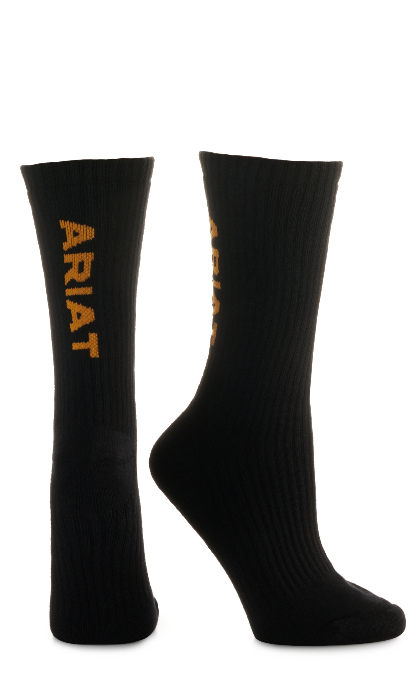 Ariat Men's Black Crew 3Pk Boot Socks (Medium) - Image 1