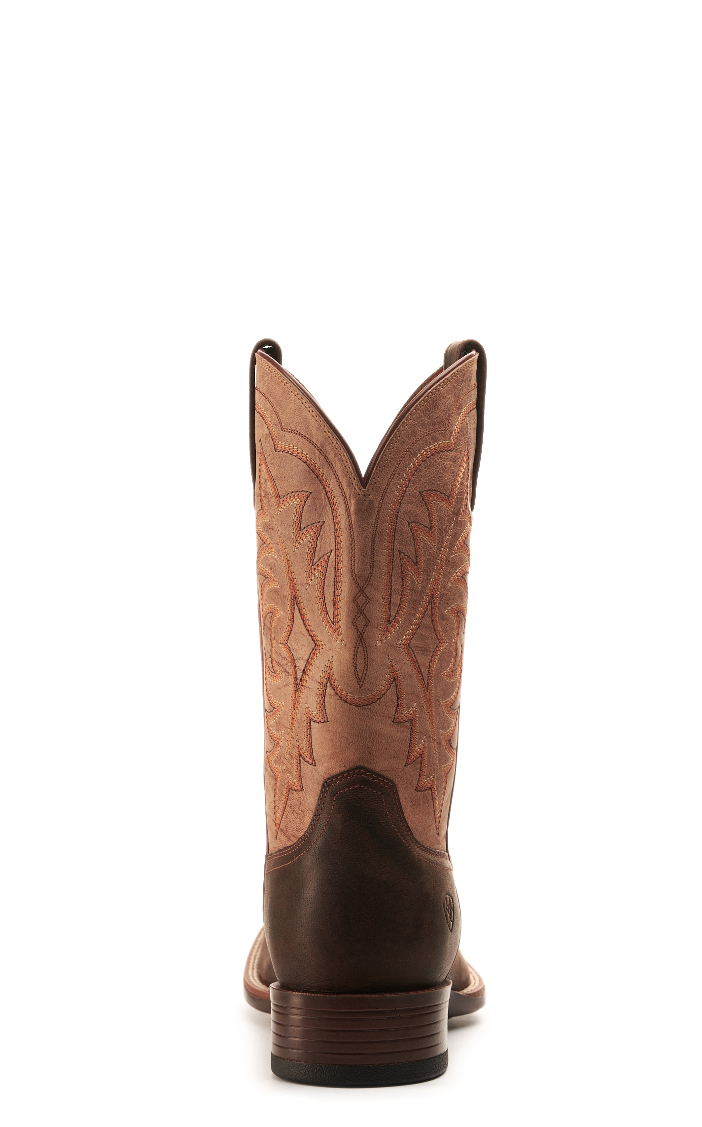Ariat Men's Ryden Ultra Dark Roast Brown and Weathered Pebble Bantamweight Wide Square Toe Cowboy Boot - Image 1