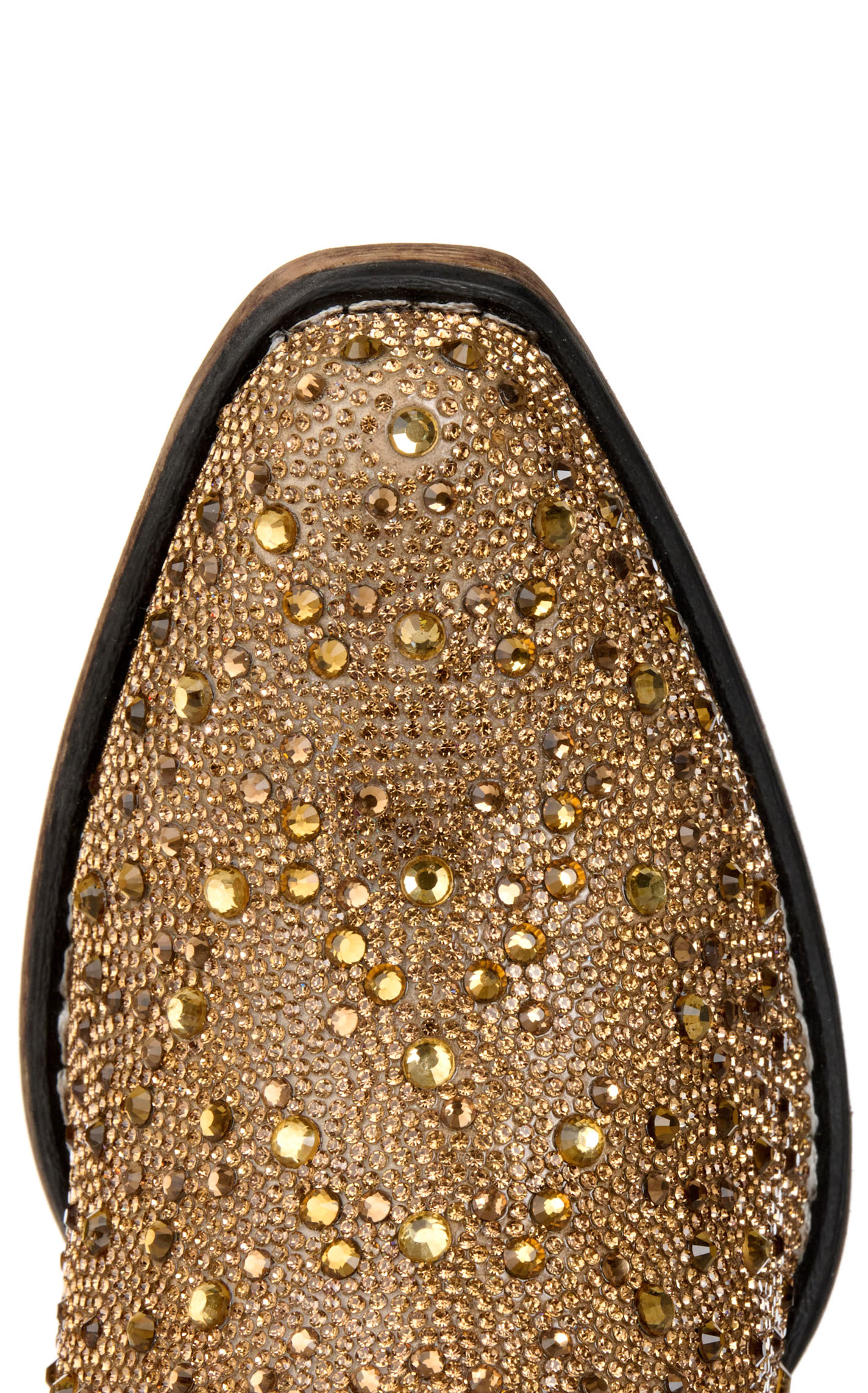 Roper Women's Shay Jewels Tan Rhinestone Snip Toe Cowboy Booties - Image 1