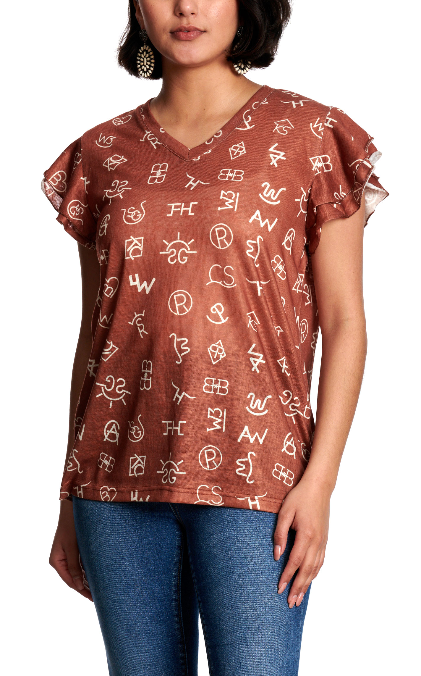 Marigold Kiss Women's Chocolate Branding Irons Top - Image 1