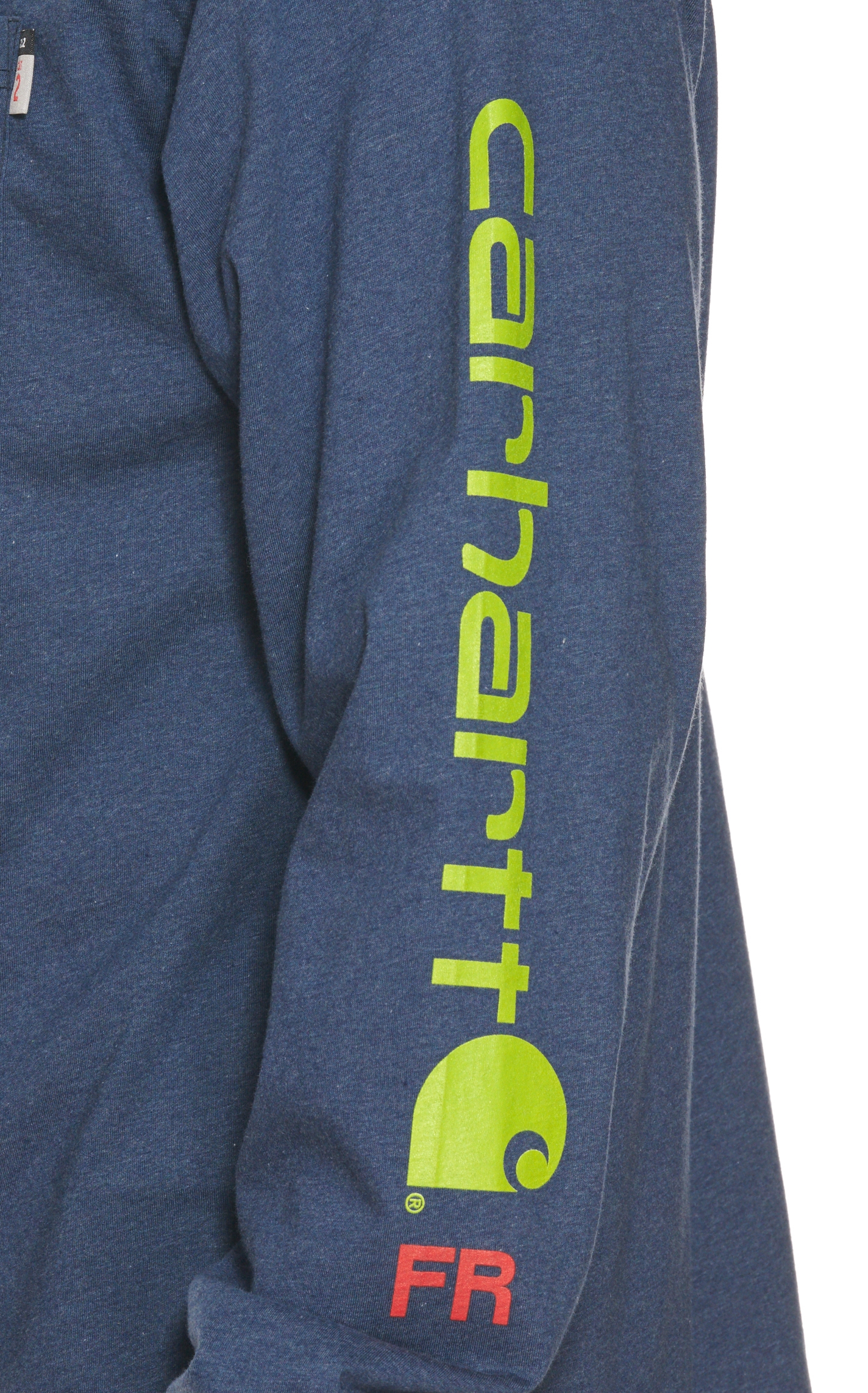 Carhartt Force Men's Heather Dark Blue Long Sleeve FR T-Shirt - Image 1