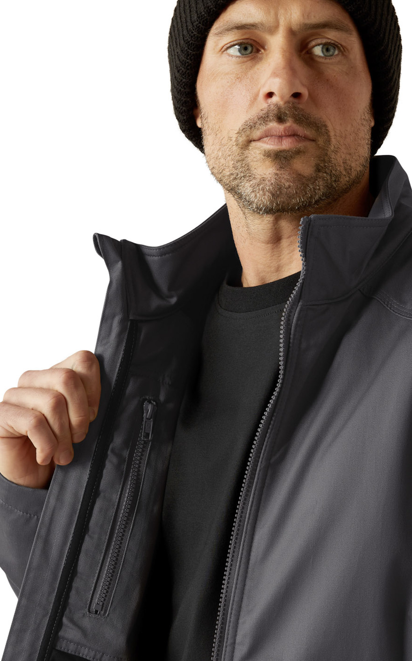 Ariat Work Men's FR Charcoal Gray Insulated Work Jacket - Image 4
