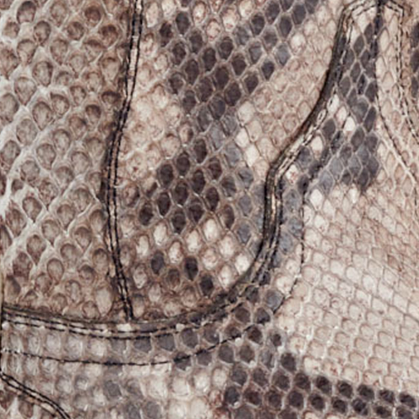Cavender's Women's Natural Python Snip Toe Exotic Cowboy Boot - Image 1