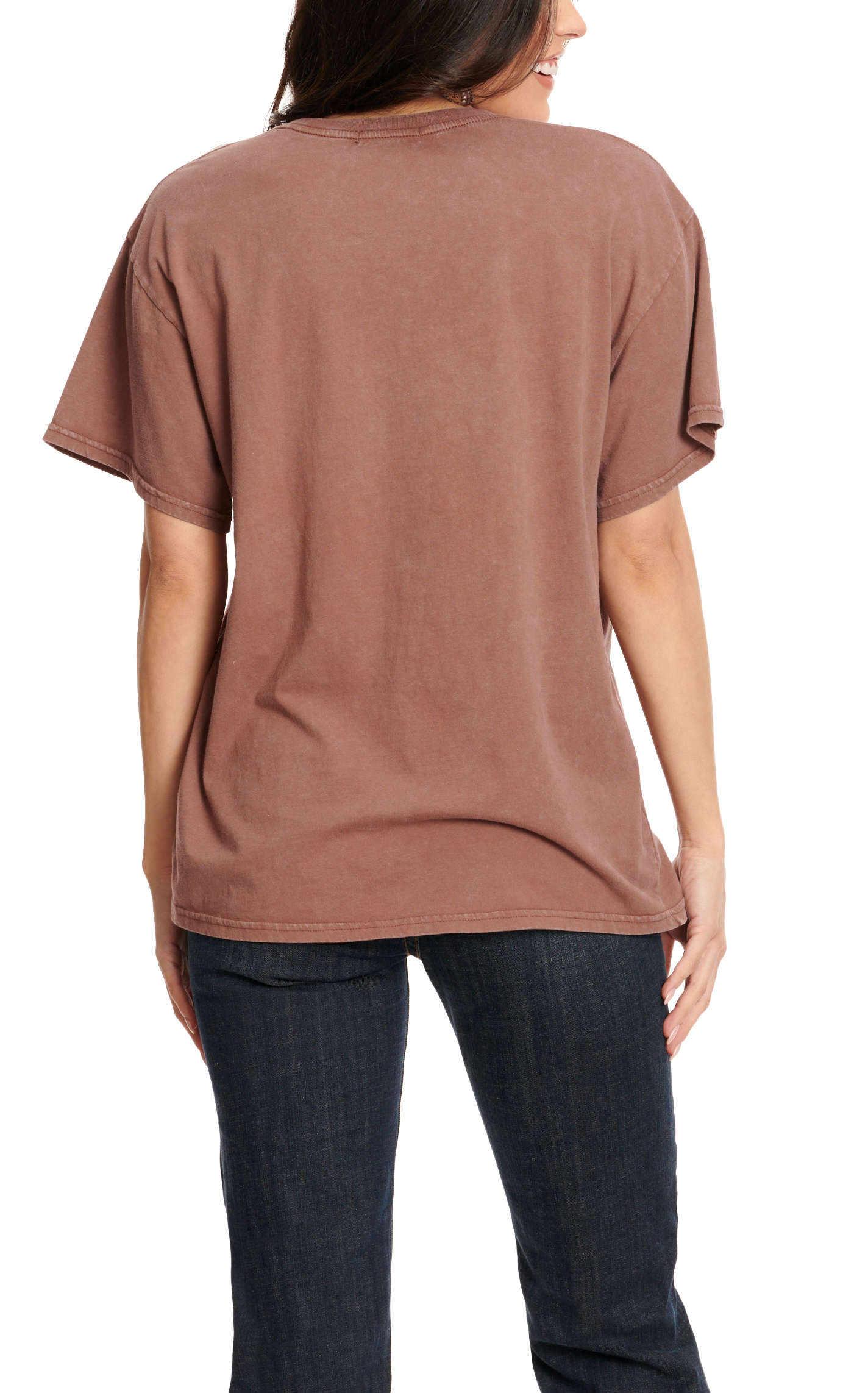 Rock & Roll Denim Women's Chocolate & Whiskey Bling Short Sleeve T-Shirt  - Image 1