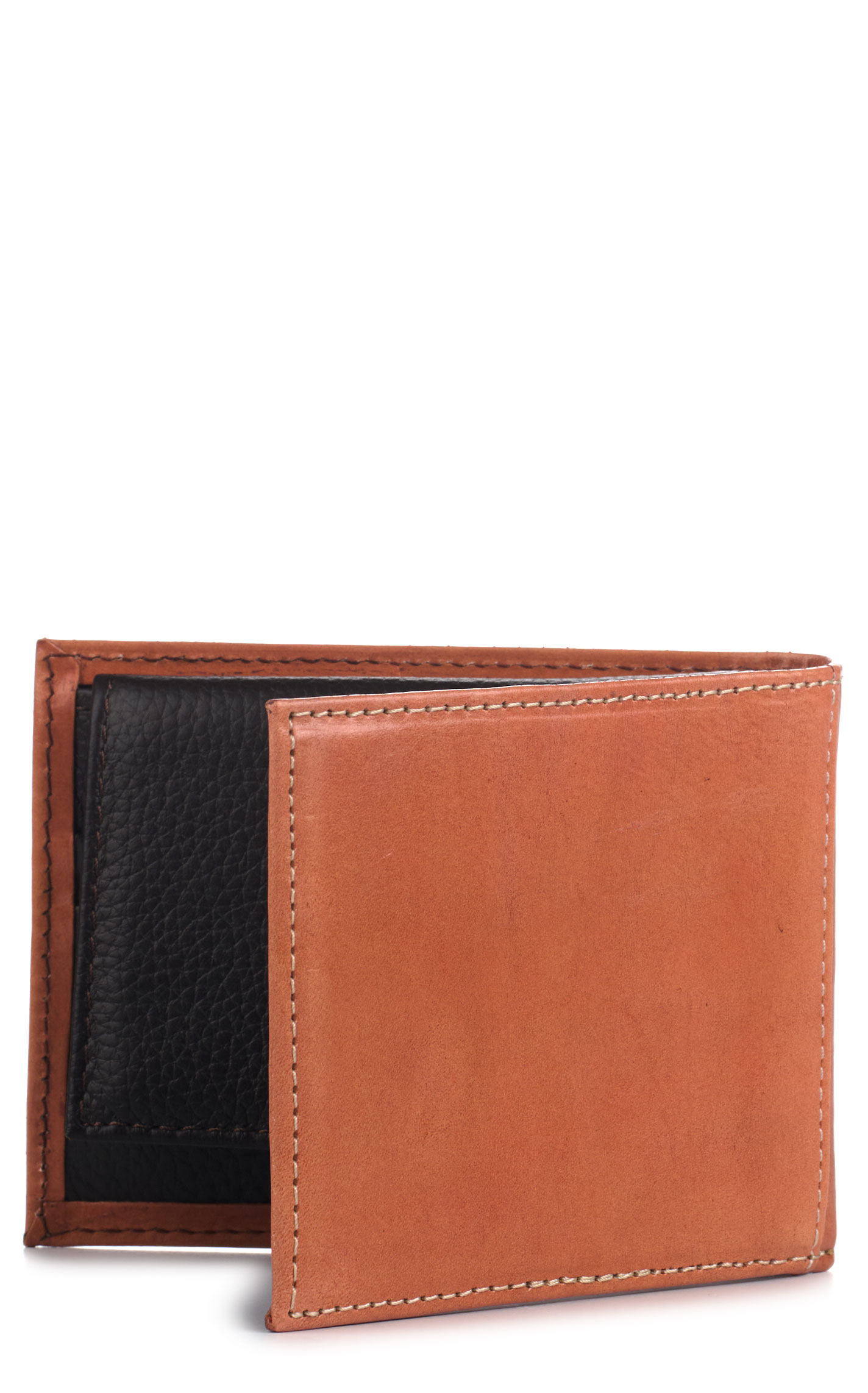Ariat Men's Cinnamon Floral Tooled Bi-fold Wallet - Image 1