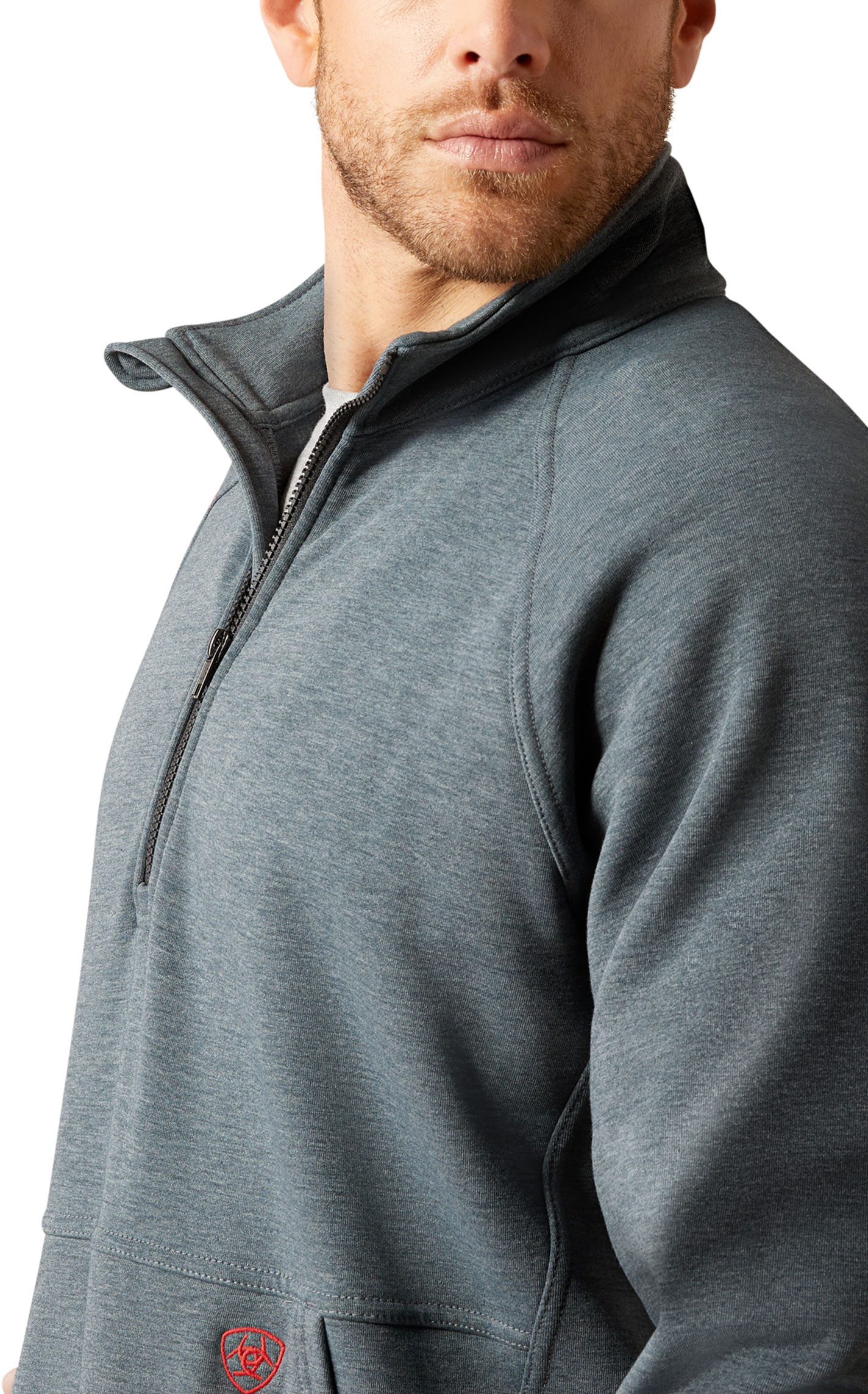 Ariat Men's FR Primo 2.0 Dark Gray CAT 3 1/4 Zip Pullover - Image 4
