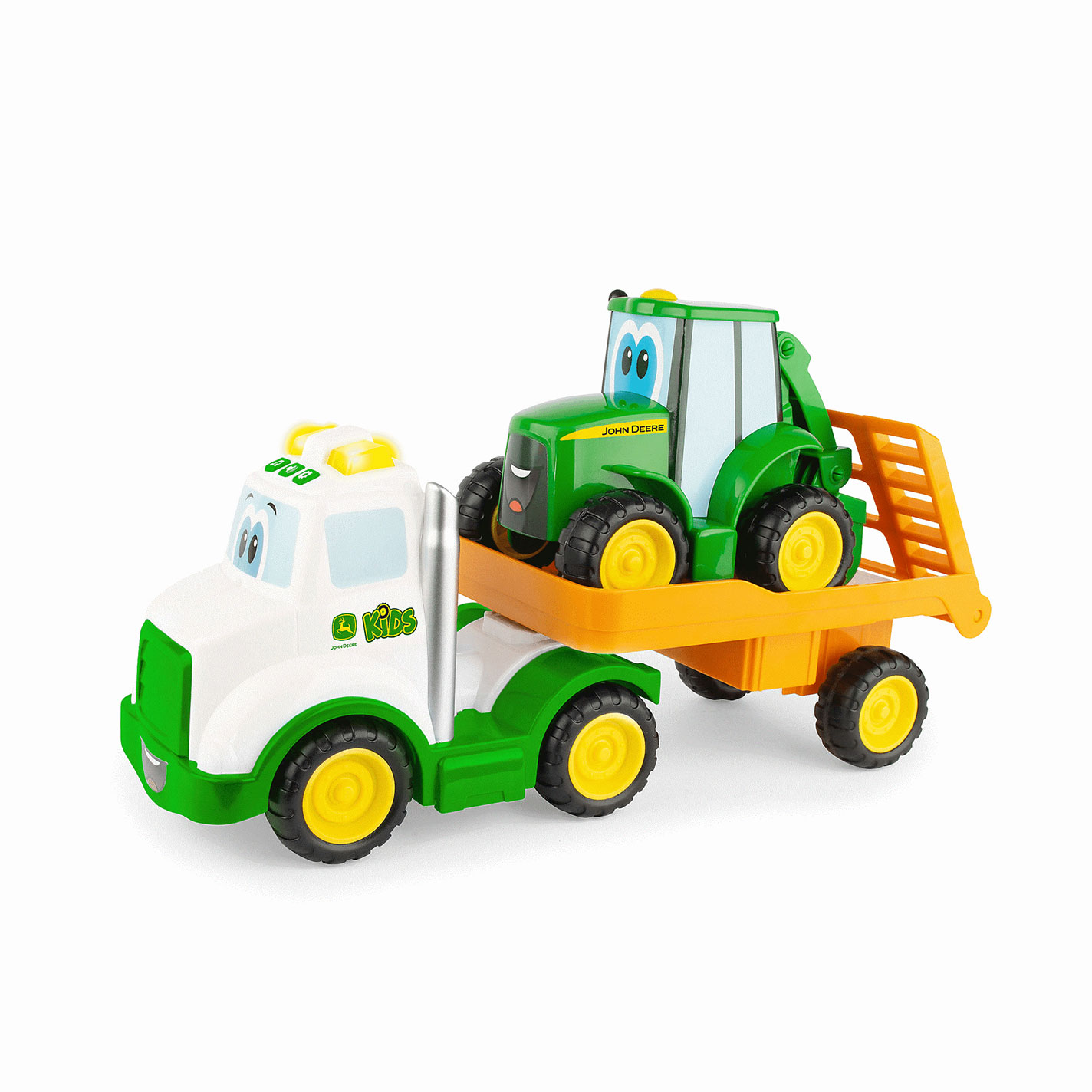 Tomy John Deere Lights & Sounds Farmin' Friends Hauling Toy Set - Image 1