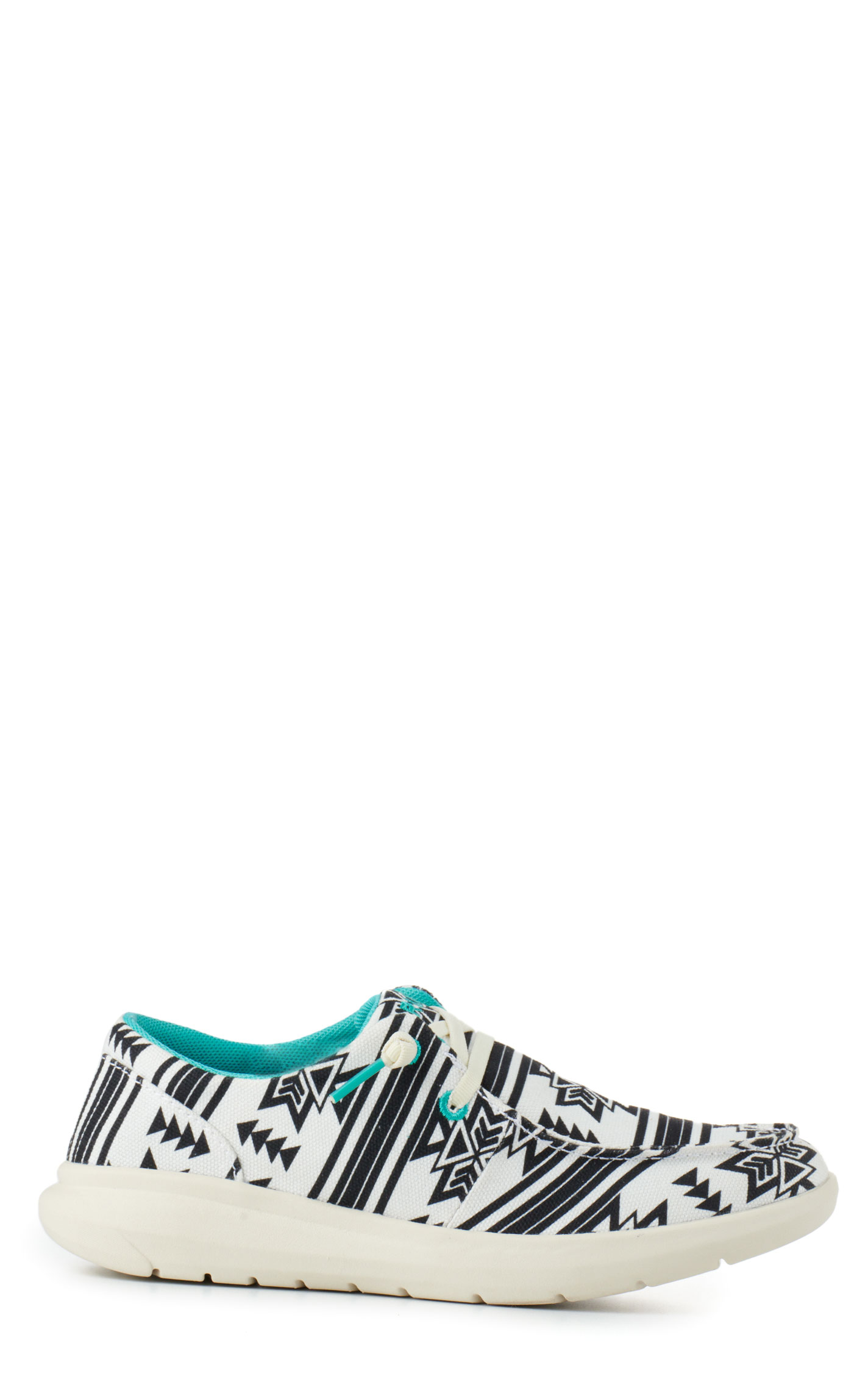 Ariat Women's Hilo Chimayo Stark Aztec Print Canvas Lace Up Casual Shoes - Image 1