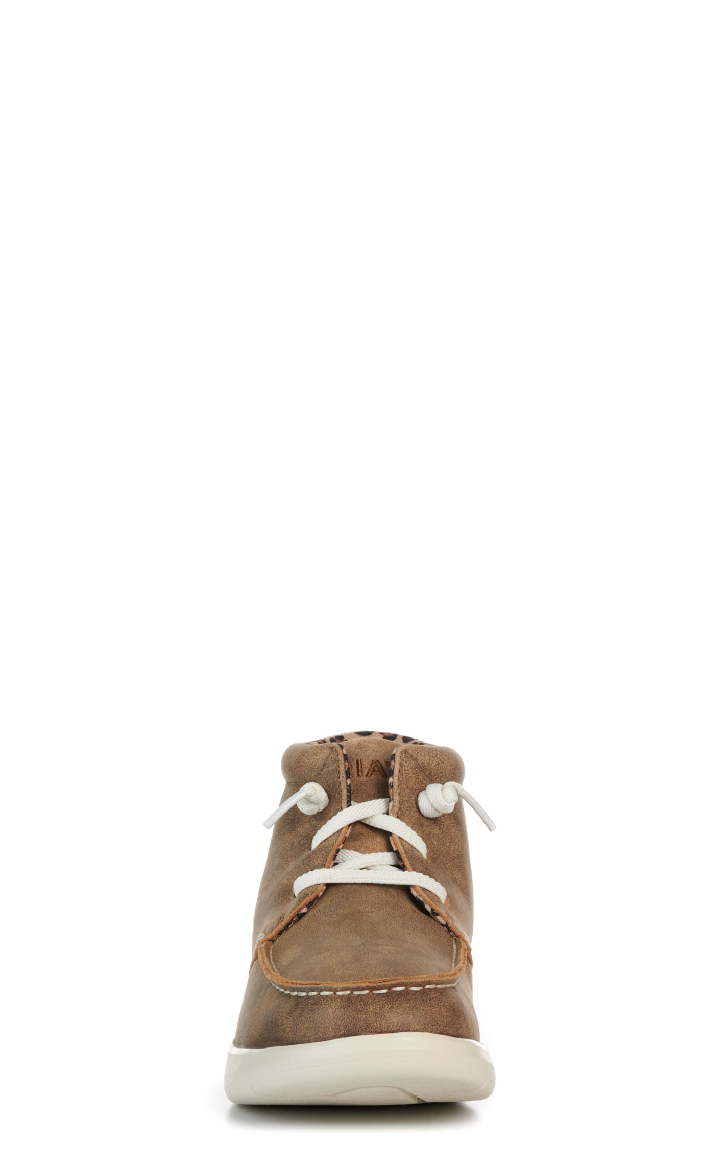 Ariat Ladies’ Brown Bomber Hilo High Top Lace Up Moc Toe Casual Shoe - Image 1