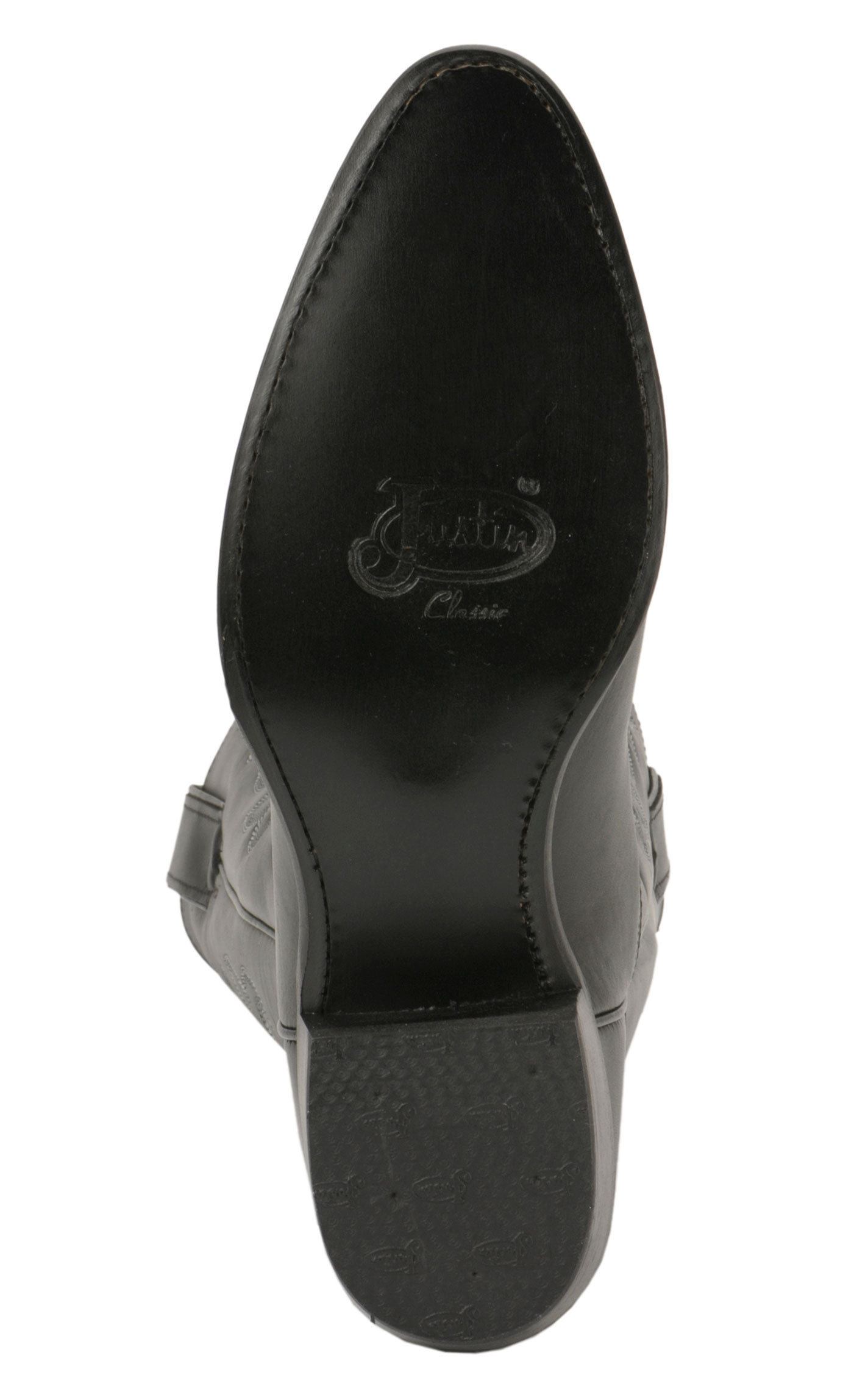 Justin Men's Black London Calf Classic Cowboy Boots - Image 1