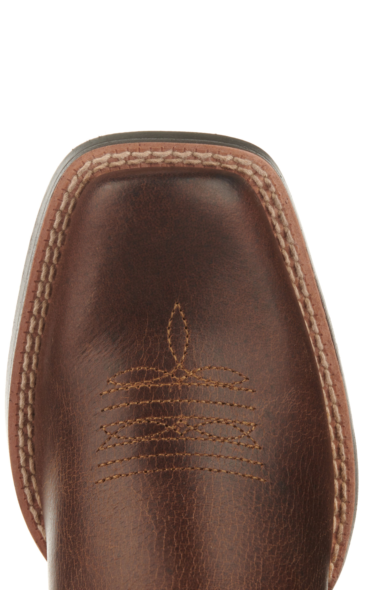 Ariat Kids' Decatur Honey Bee Brown Punchy Square Toe Cowboy Boots - Image 1