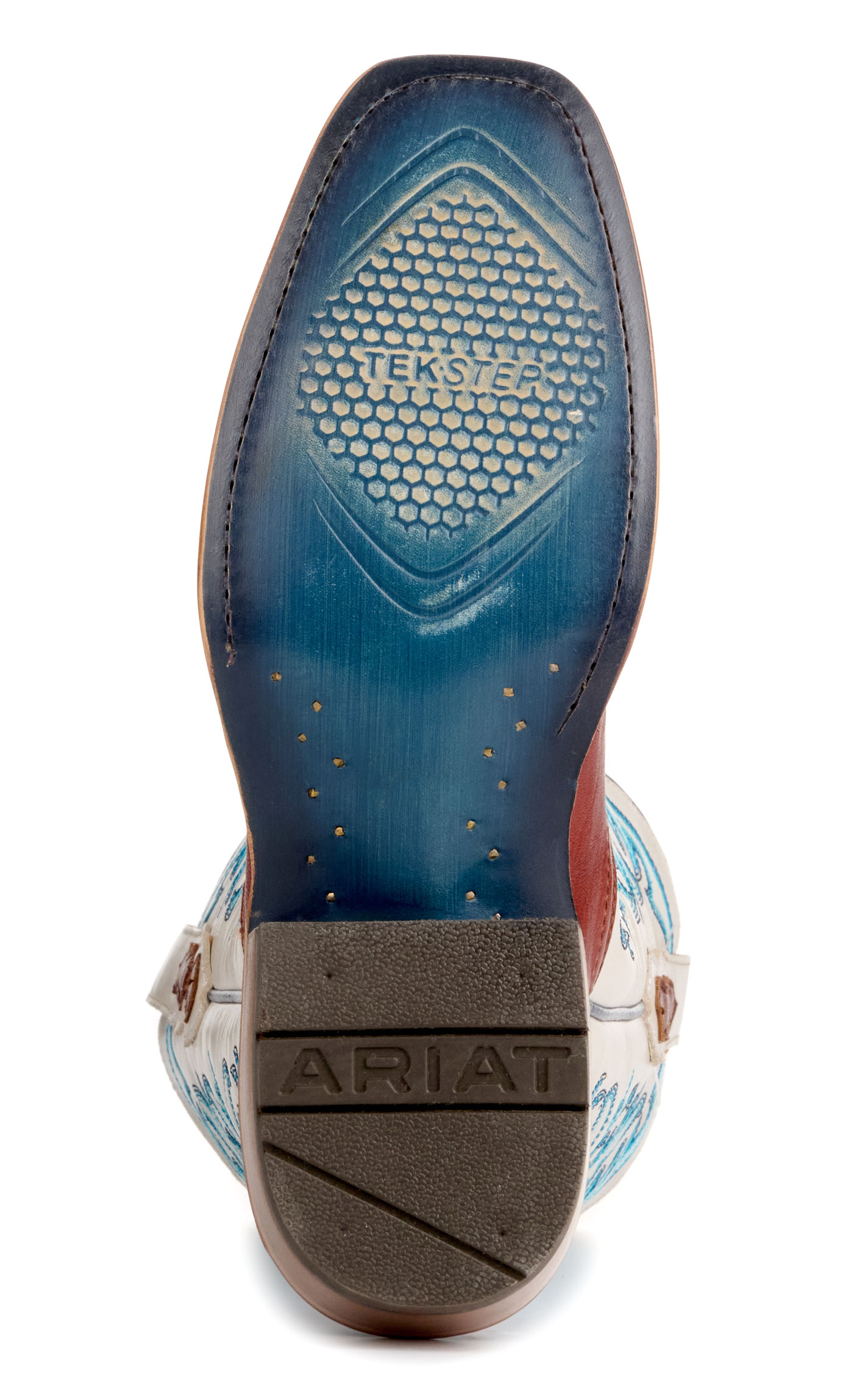 Ariat Women's Cognac & White Futurity Blanche TekStep French Toe Tall Cowgirl Boots - Image 1