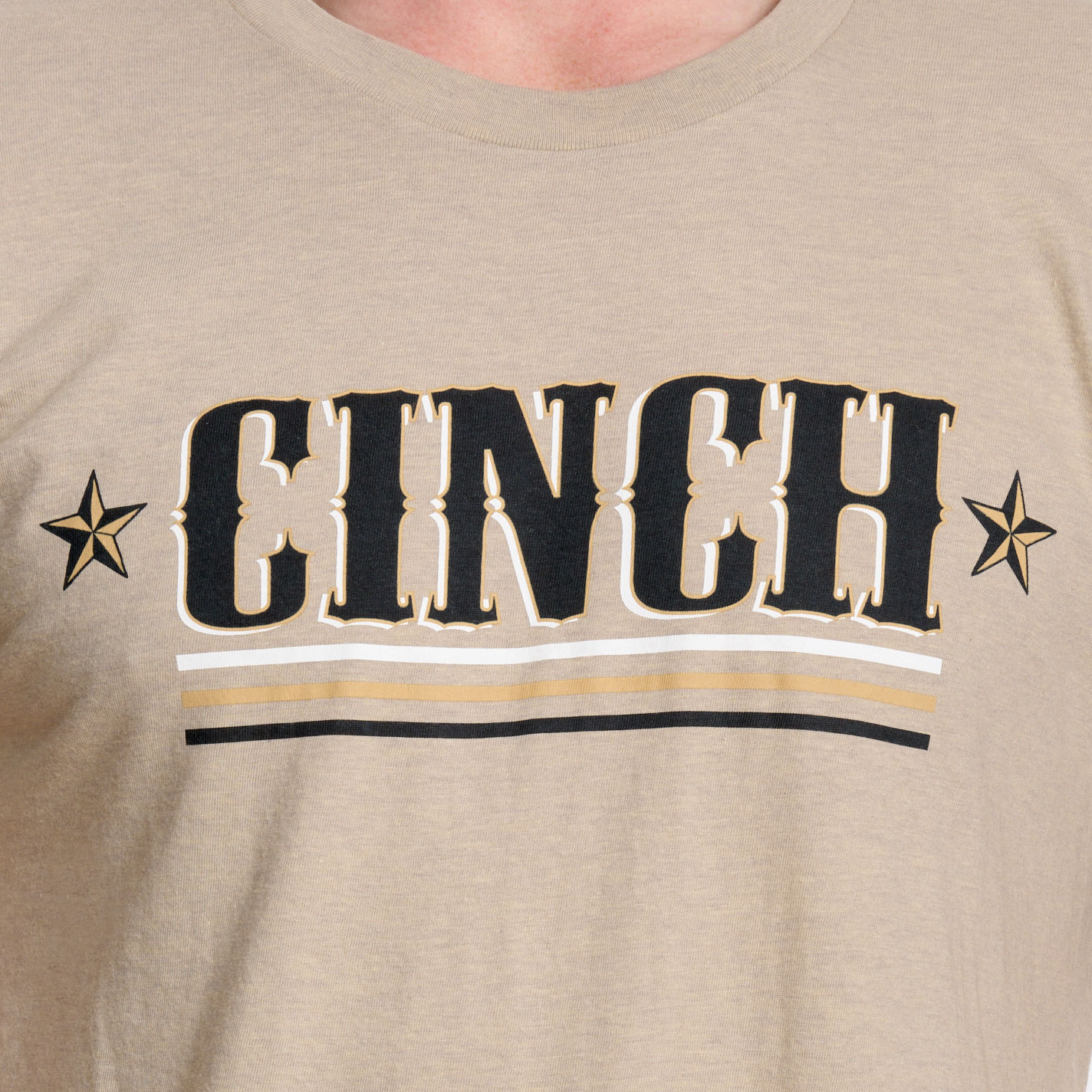 Cinch Men's Toasted Sand Logo Graphic T-Shirt - Image 1