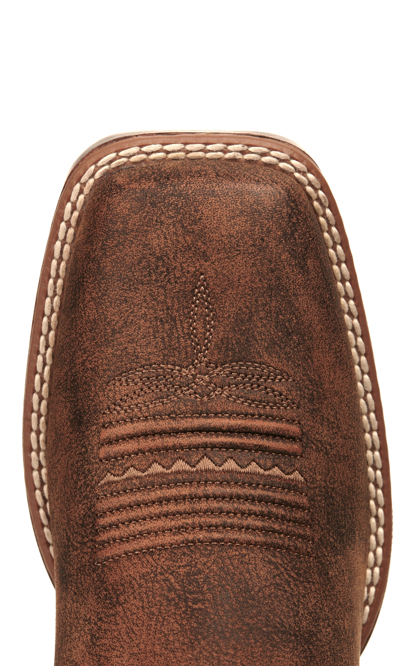 Ariat Women's PrimeTime Tack Room Brown Bantamweight Wide Square Toe Cowboy Boots - Image 1