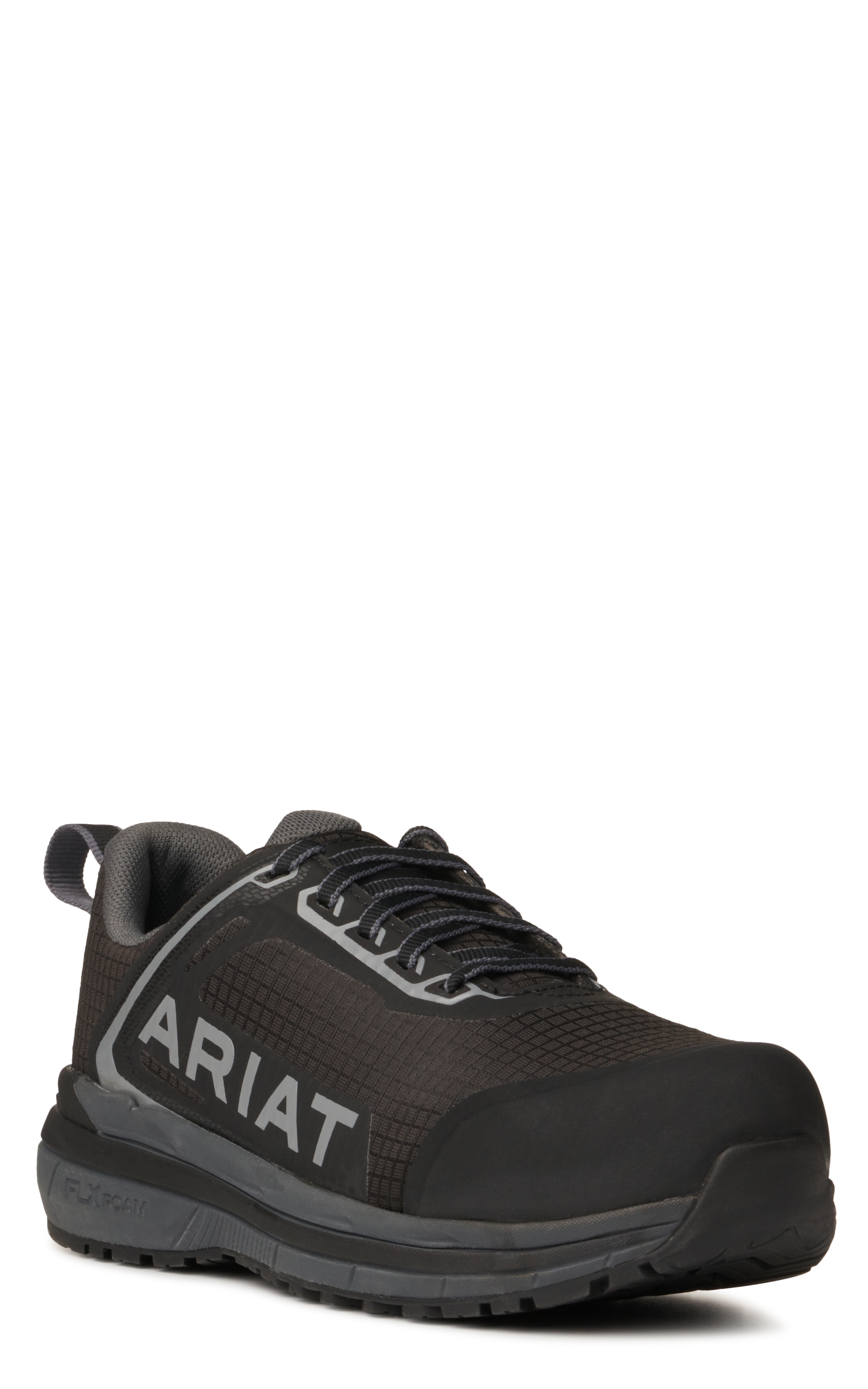 Ariat Women's Outpace Black Round Composite Toe Lace Up Work Shoe - Image 1