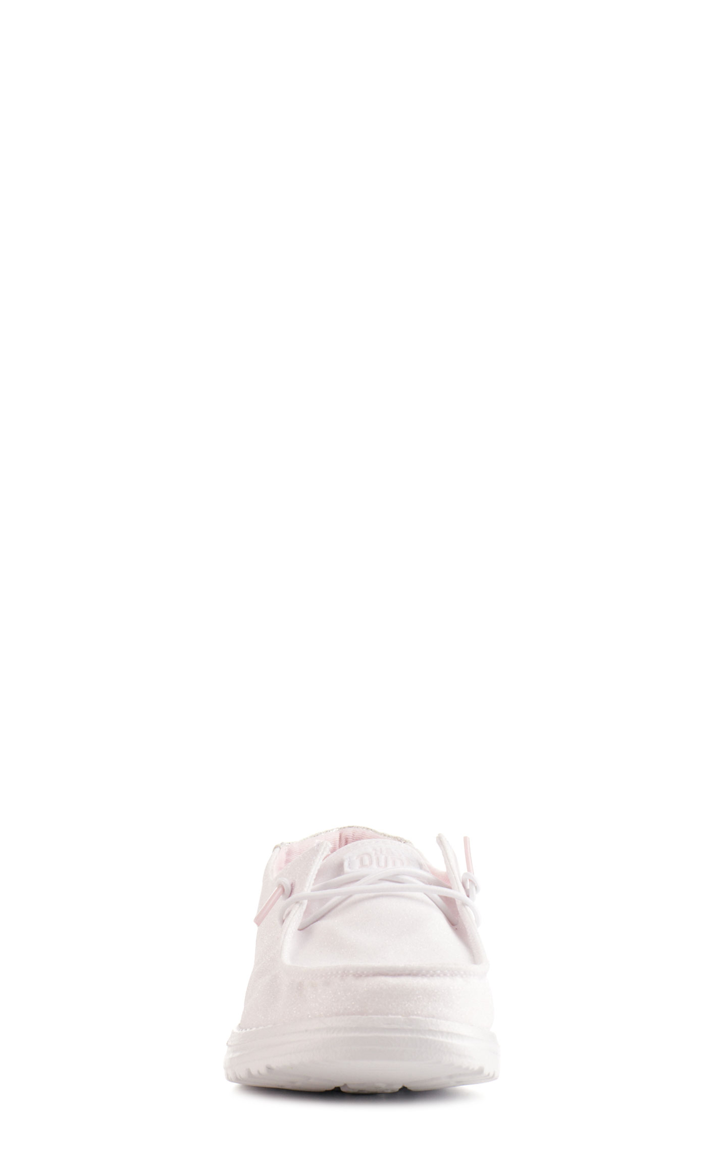 Hey Dude Women's Wendy Metallic White Moc Toe Lace Up Casual Shoes - Image 4