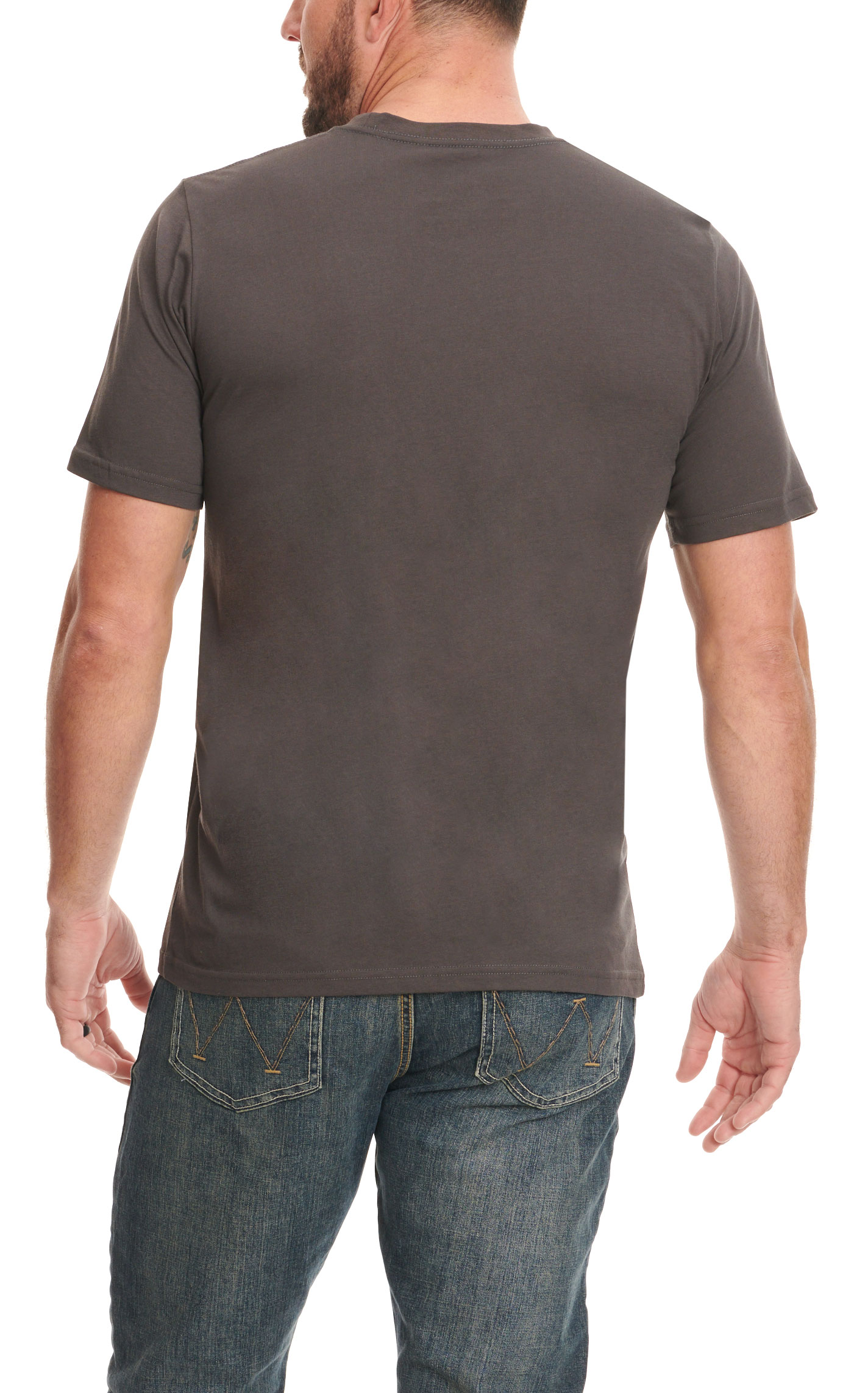 Sendero Provisions Co. Men's Dark Charcoal Gray El Bolo Logo Graphic Short Sleeve T-Shirt - Image 1