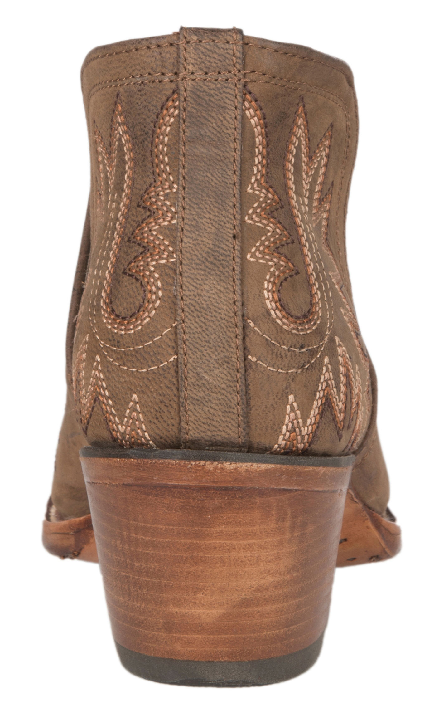 Ariat Women's Dixon Weathered Brown Cowboy Booties - Image 1