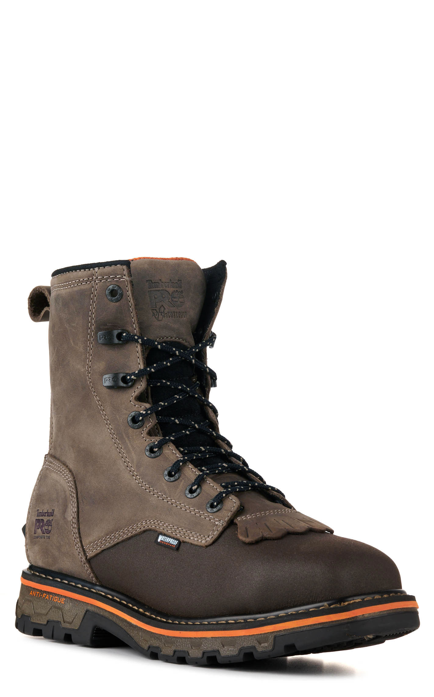 Timberland Pro Men's True Grit Turkish Coffee Brown Waterproof Wide Square Composite Toe 8\
