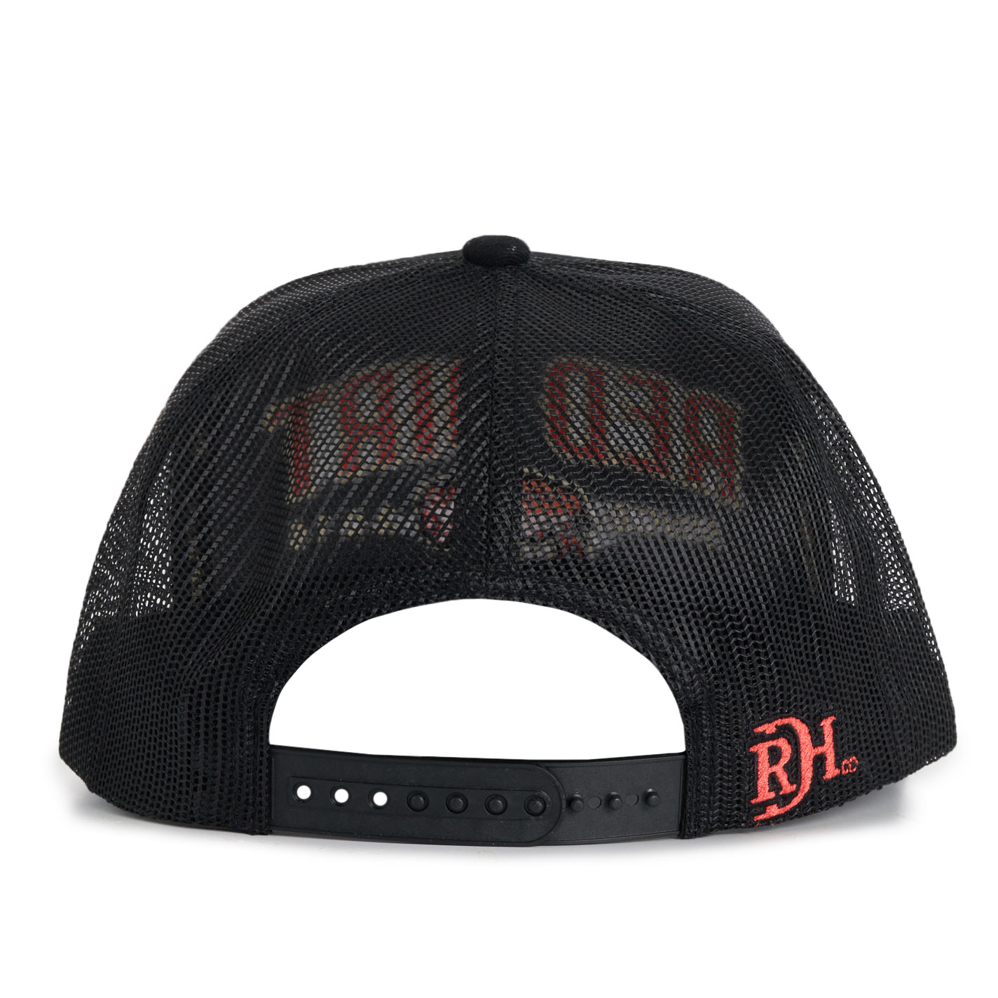 Red Dirt Hat Co. Black & Red Aztec Buffalo Logo Cap - Image 1